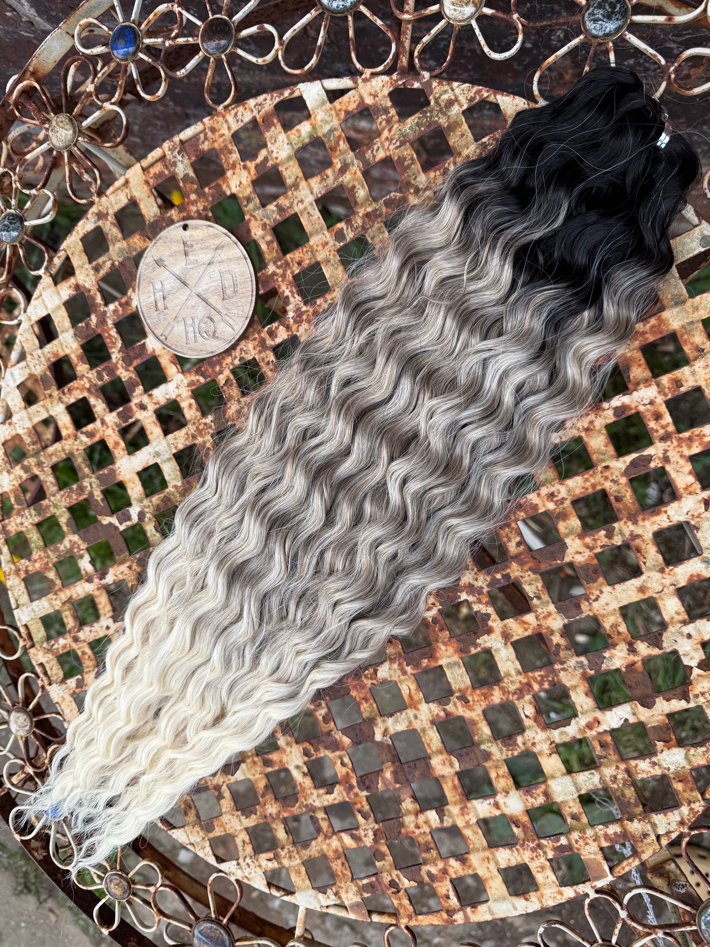 Black to Blonde 3 Tone Ombre Ariel Beach Wave 100g
