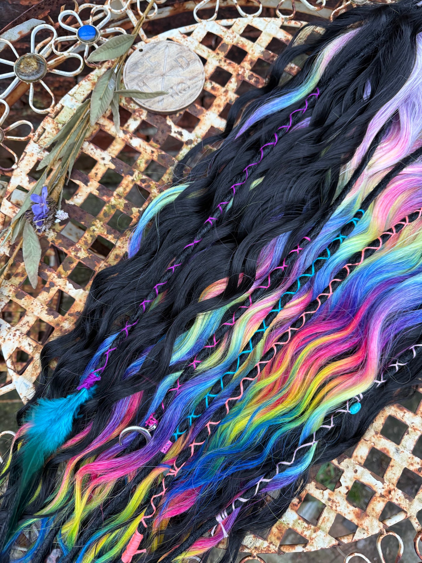 Black / Rainbow set x 50 pieces