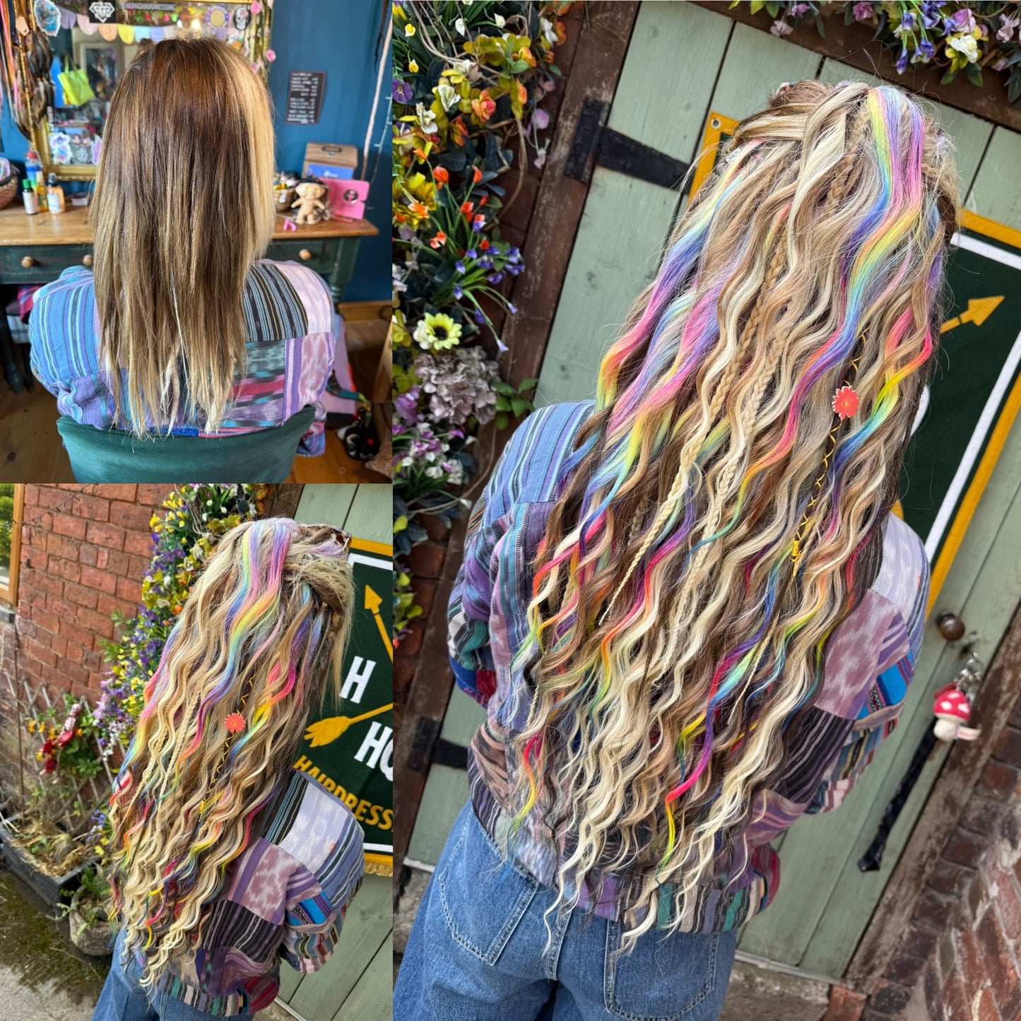 Mixed Ombre with Rainbow Set x 50 pieces / Full Head