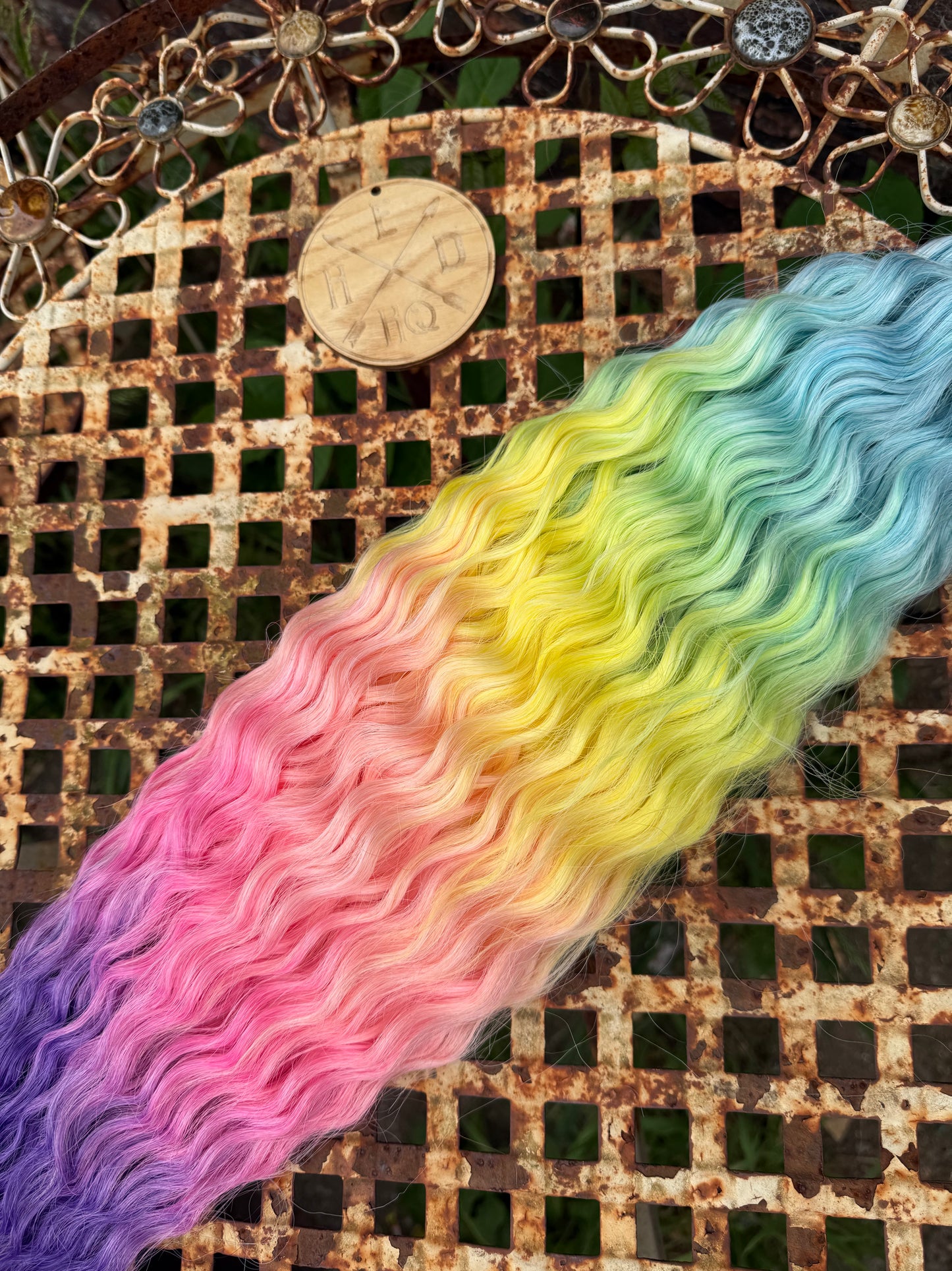 Purple Tip Rainbow Ombre Ariel Beach Wave 100g