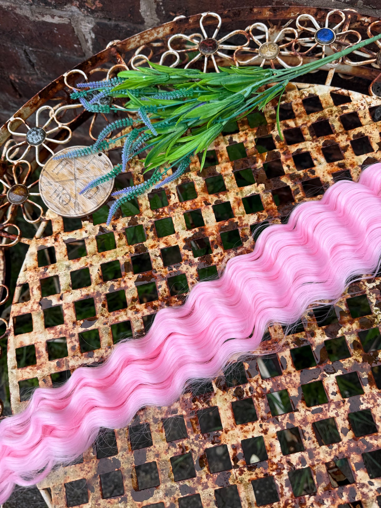 Pastel Pink Ariel Beach Wave 120g 32”