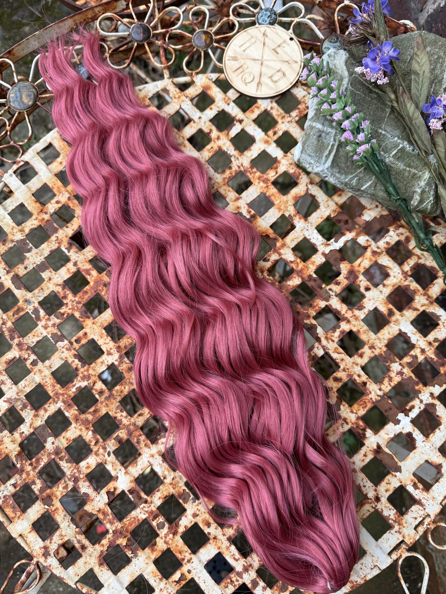 Dusky Pink Loose Brushable Wave