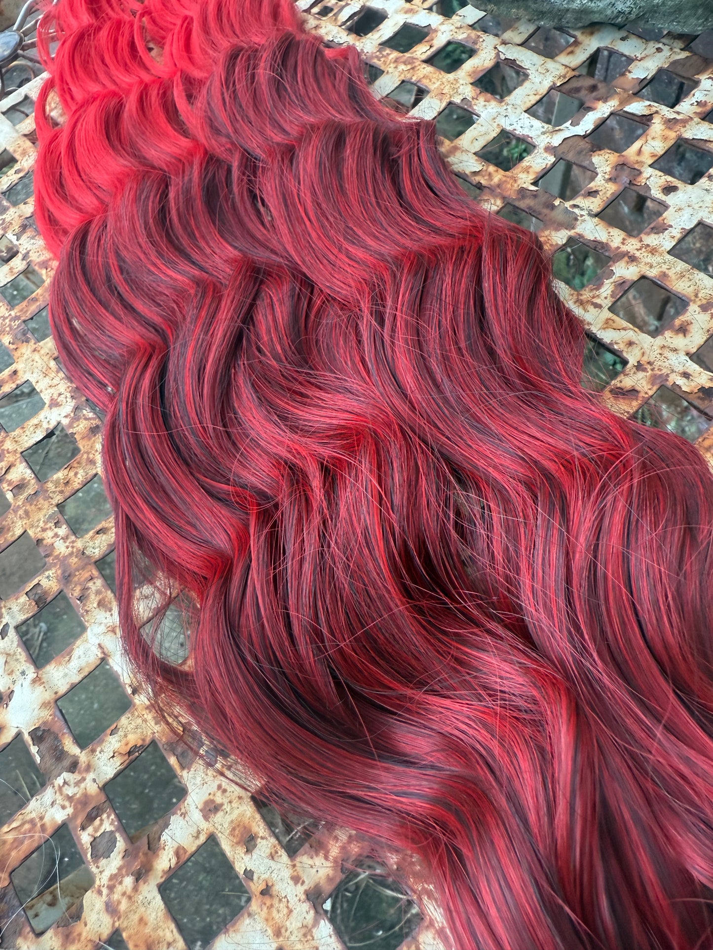 Red Ombré Loose Brushable Wave