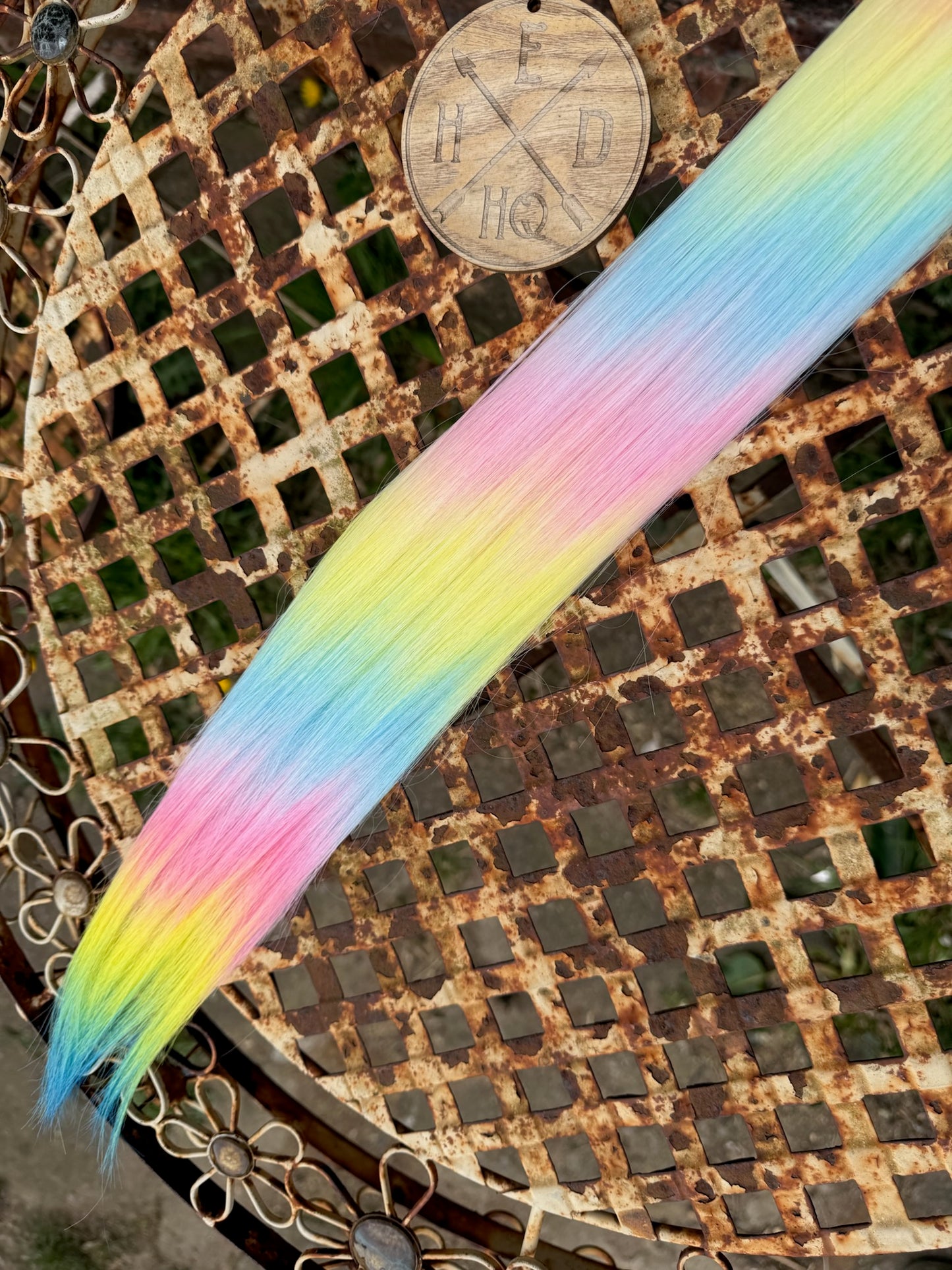 Pink Root Pastel Rainbow Ombre Ariel Straight 100g