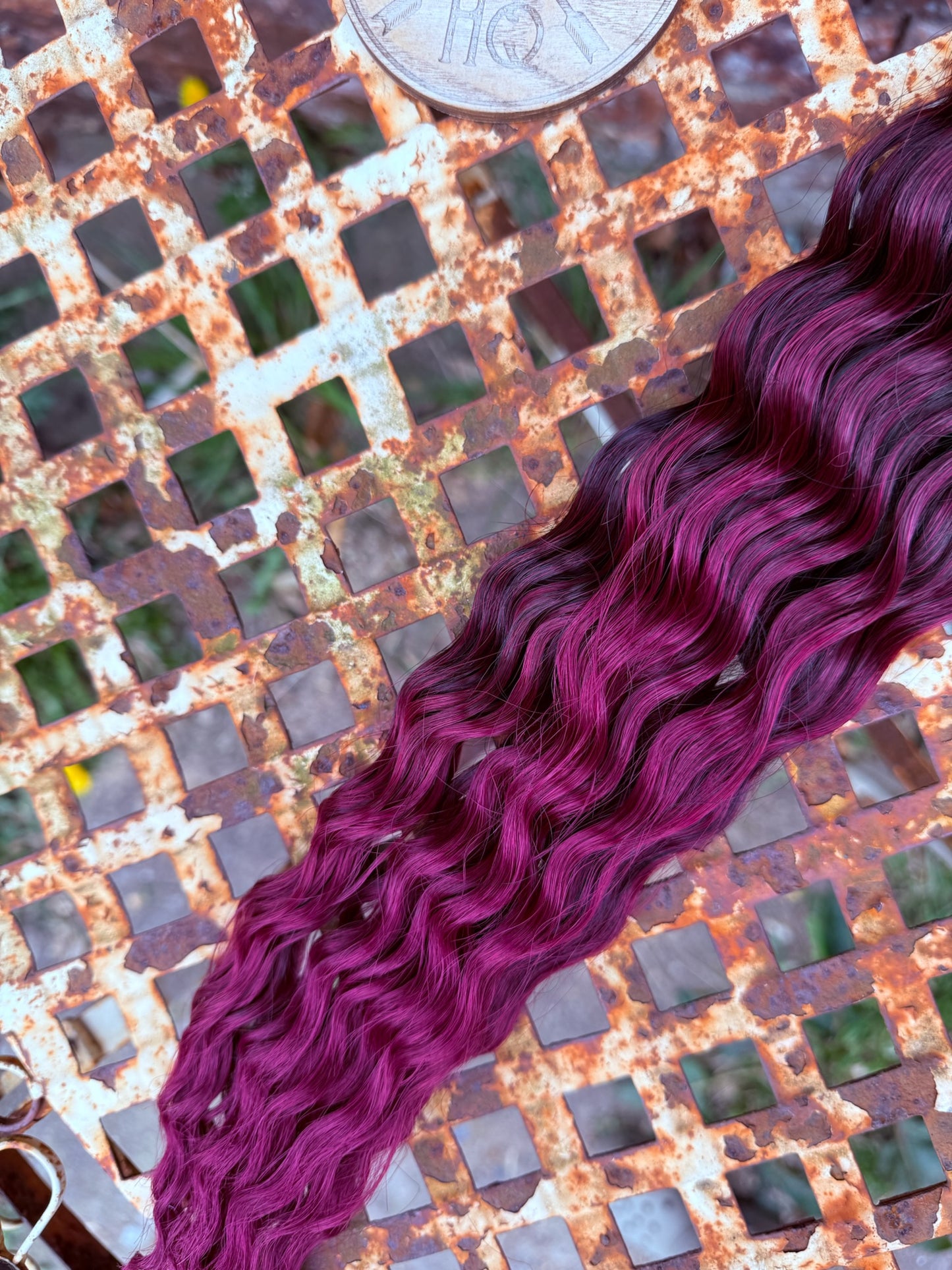 Black to Burgundy Ombre Ariel Beach Wave 100g