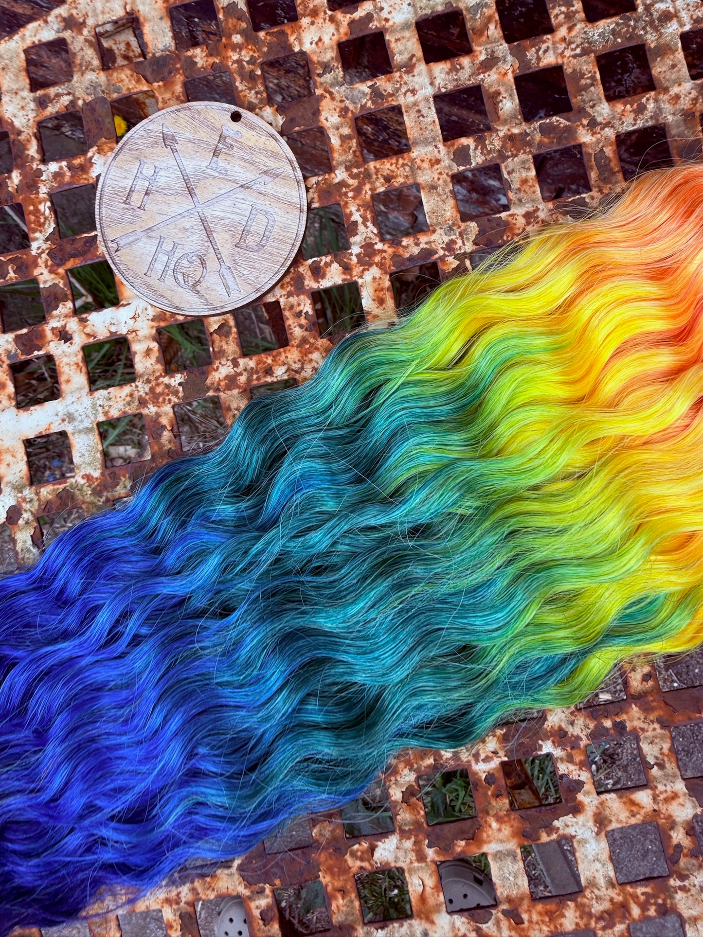 Dark Rainbow Ombre Ariel Beach Wave 100g