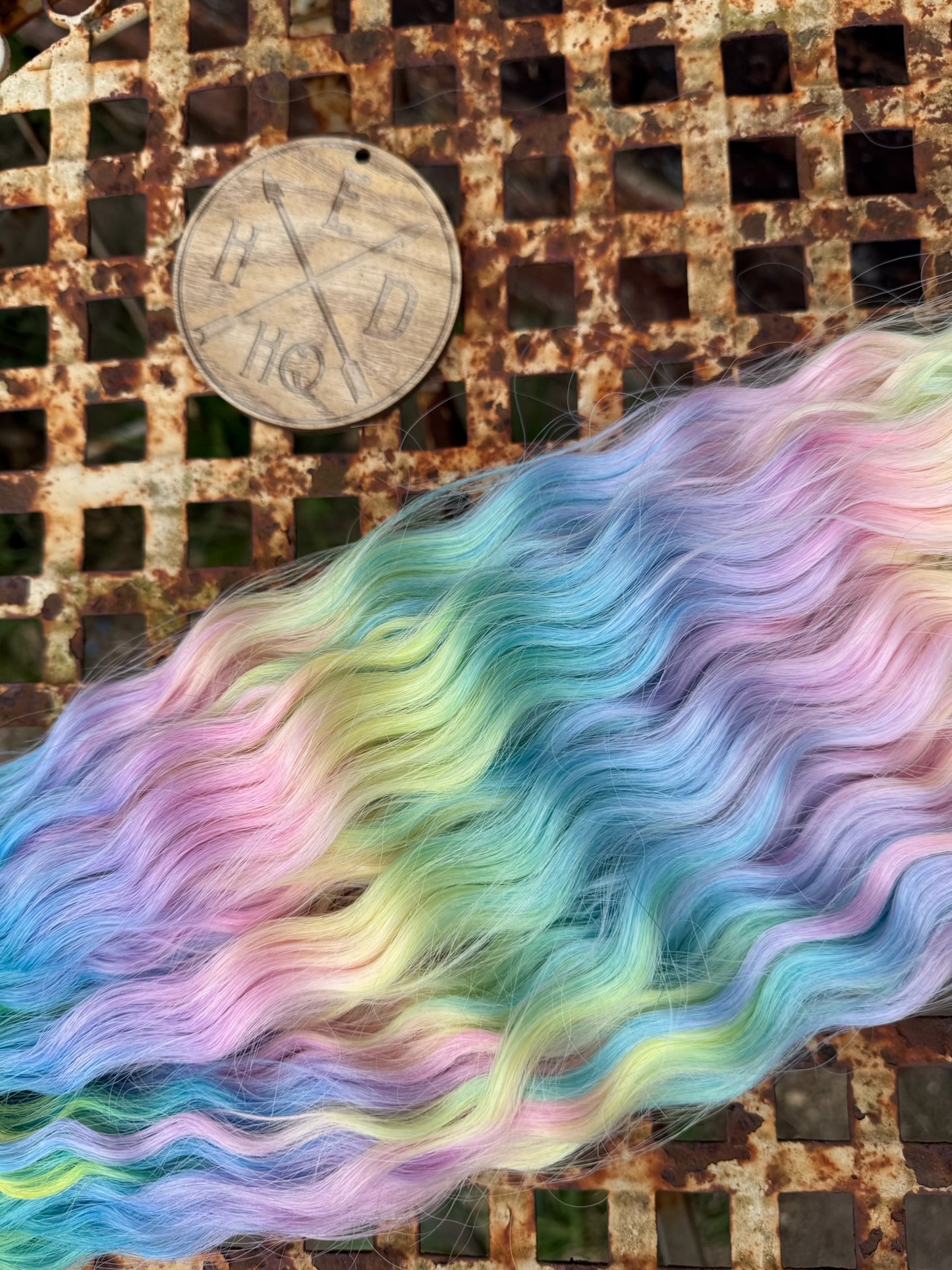 Pink Tip Pastel Rainbow Ombre Ariel Beach Wave 100g