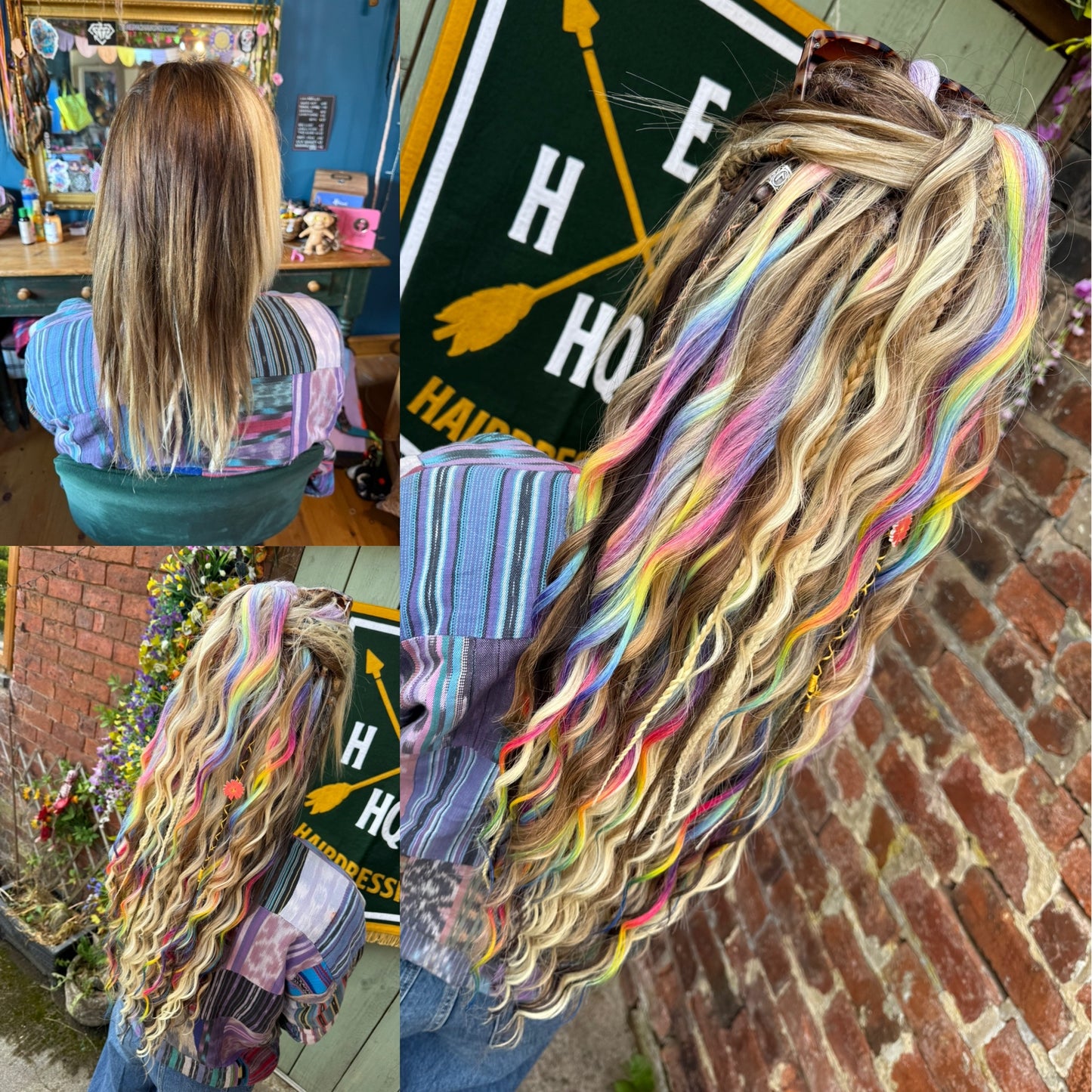 Mixed Ombre with Rainbow Set x 50 pieces / Full Head