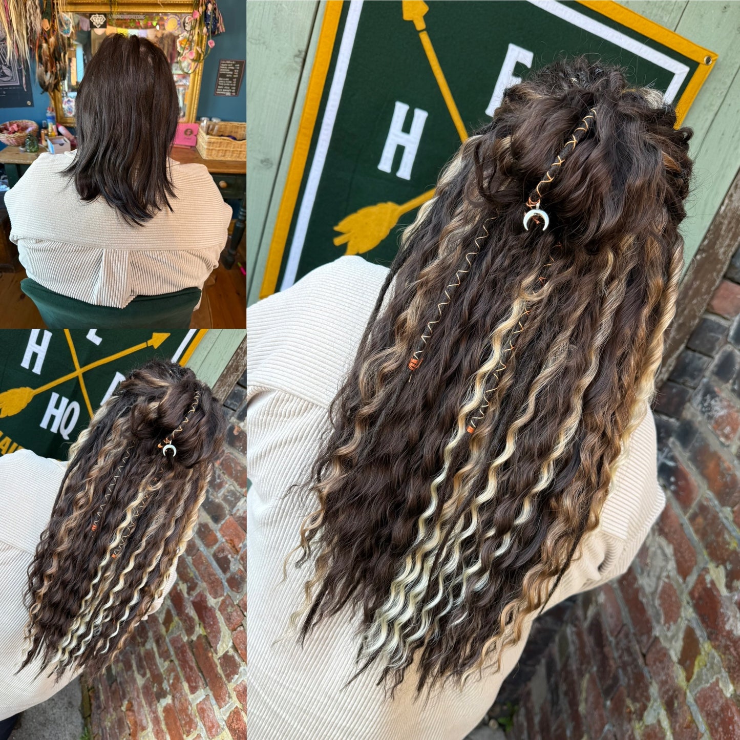 Mixed Dark Brown & Ombre Set x 50 pieces / Full Head