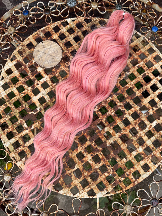 Coral Pink Loose Brushable Wave