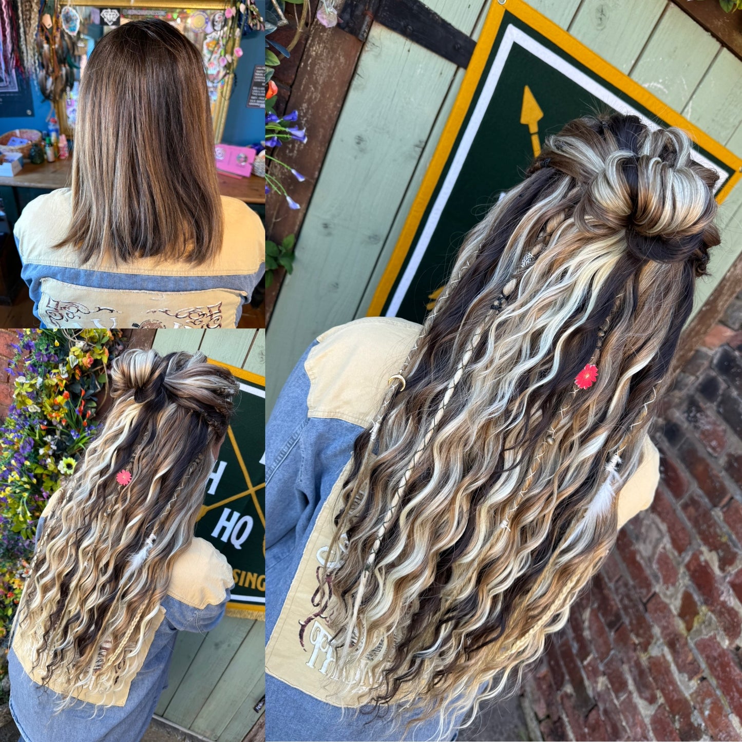 Mixed Ombre + Dark Brown Set x 50 pieces / Full Head