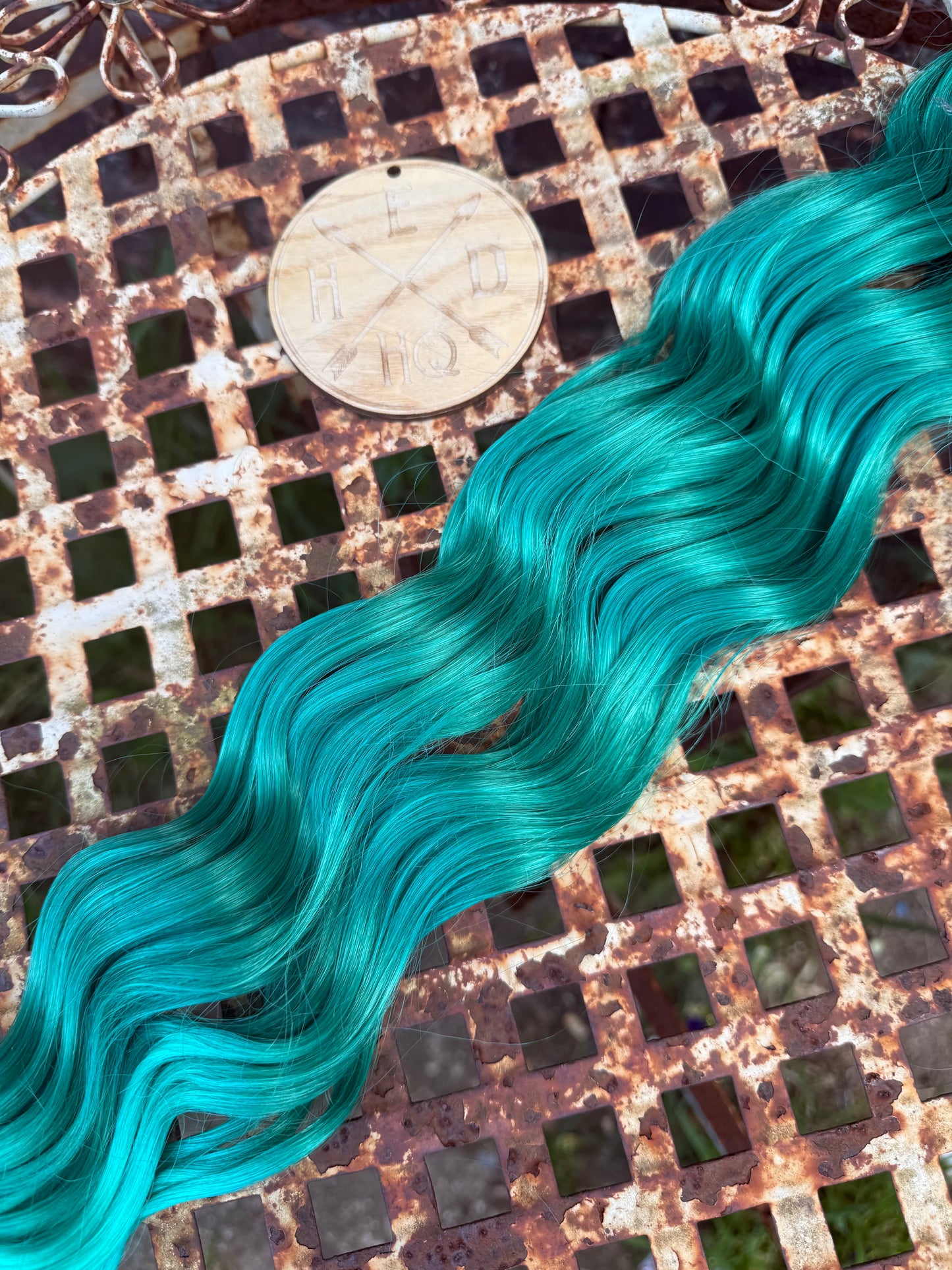 Green Ombré Loose Brushable Wave