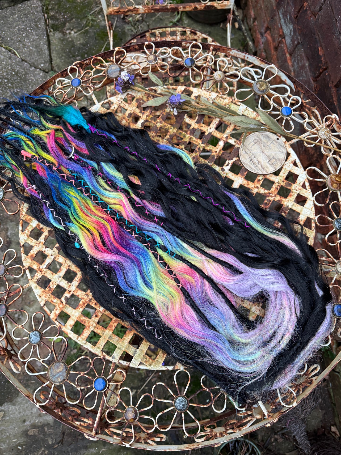 Black / Rainbow set x 50 pieces