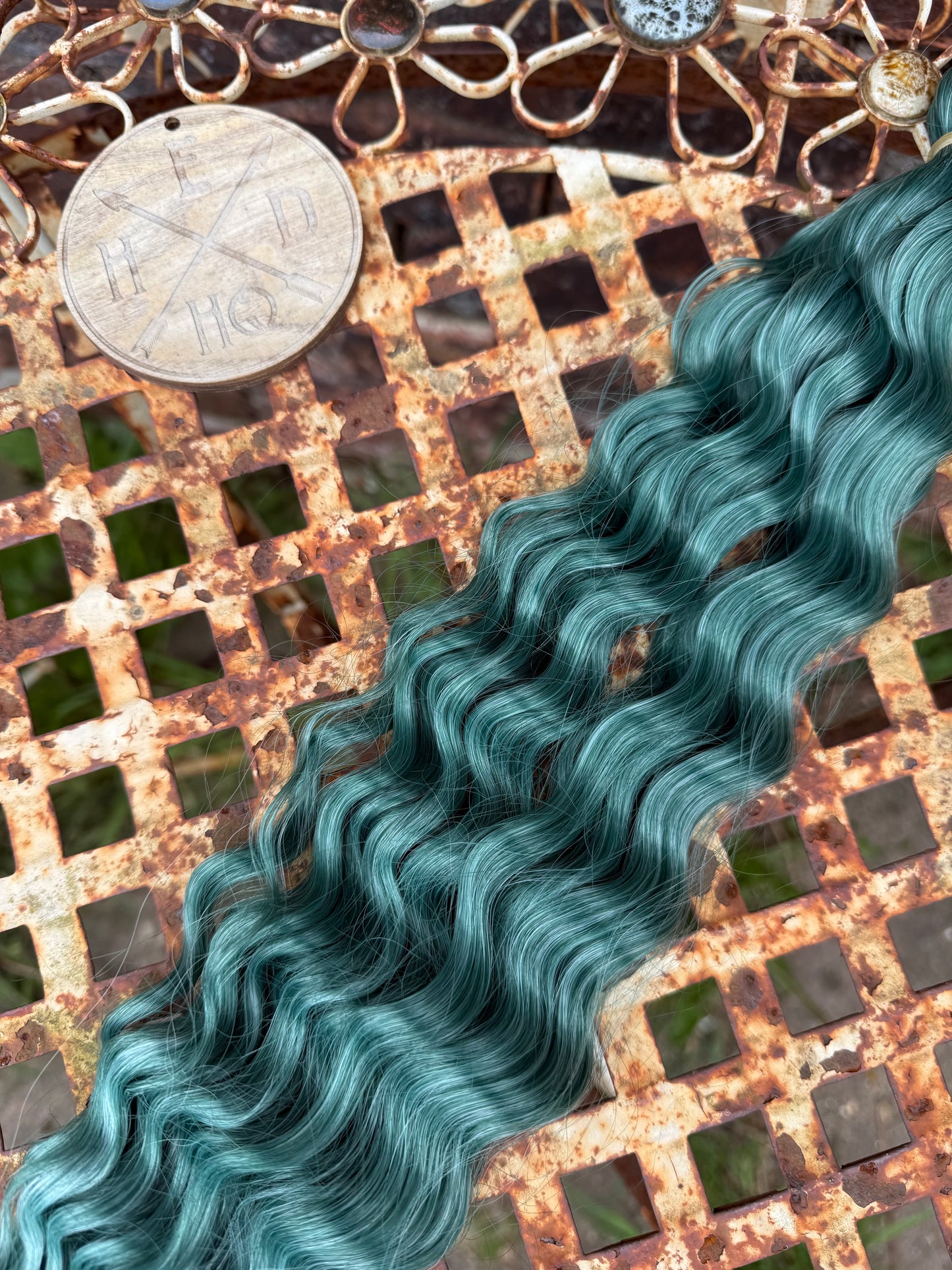 Mint Green Ombre Ariel Beach Wave 100g