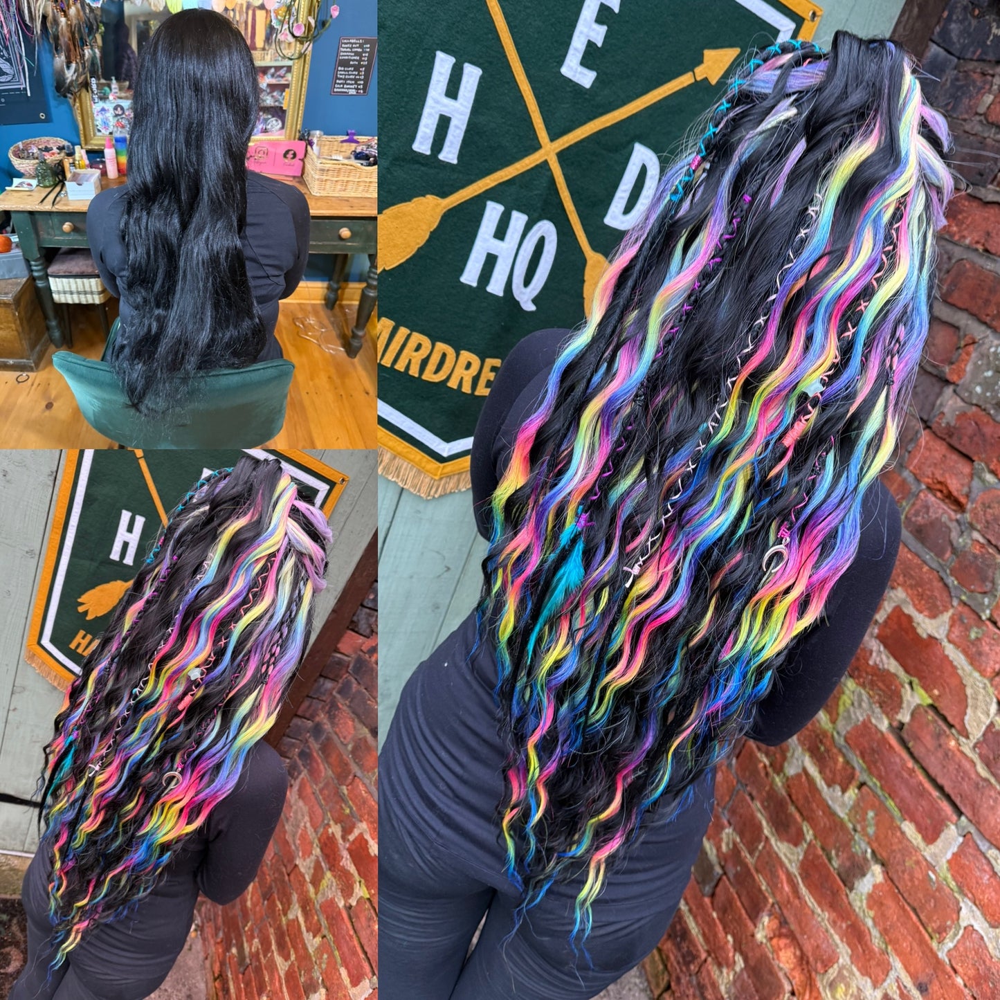 Black / Rainbow set x 50 pieces