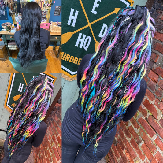 Black / Rainbow set x 50 pieces