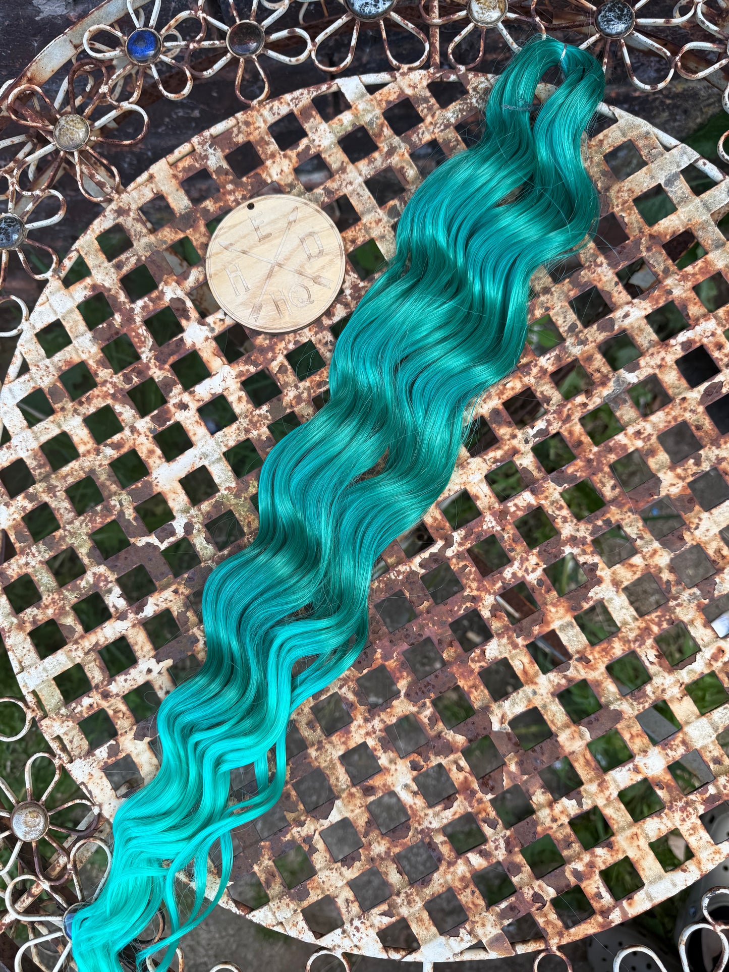 Green Ombré Loose Brushable Wave