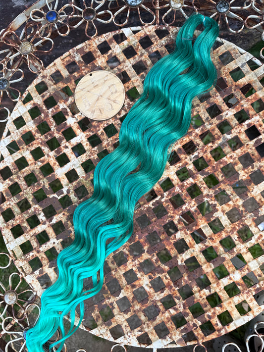 Green Ombré Loose Brushable Wave