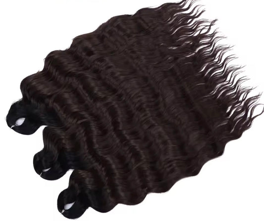 Black to Dark Brown Ombré Loose Brushable Wave