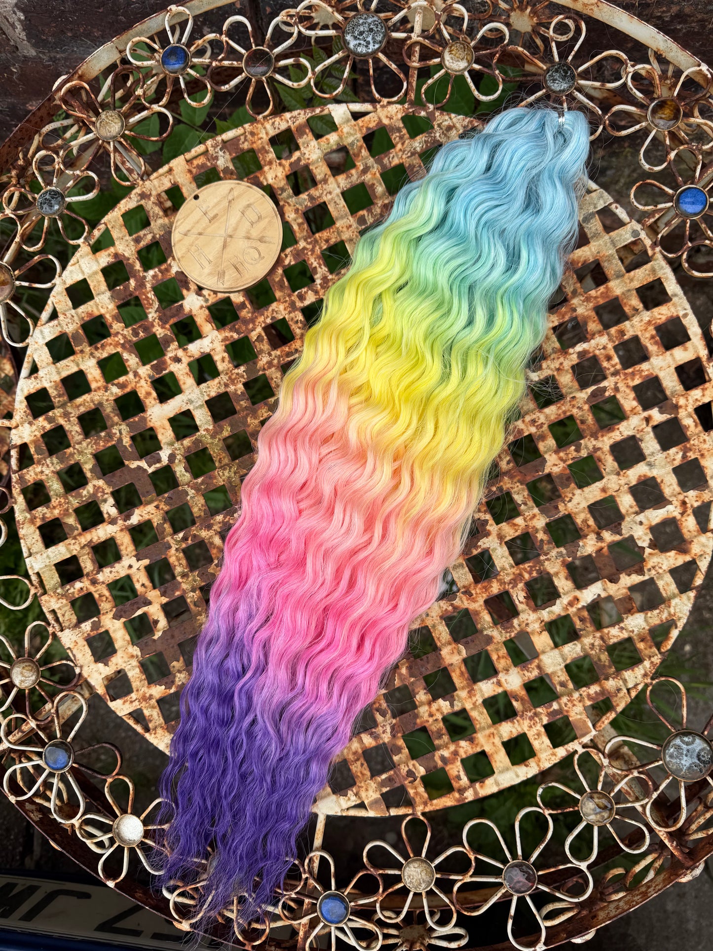 Purple Tip Rainbow Ombre Ariel Beach Wave 100g