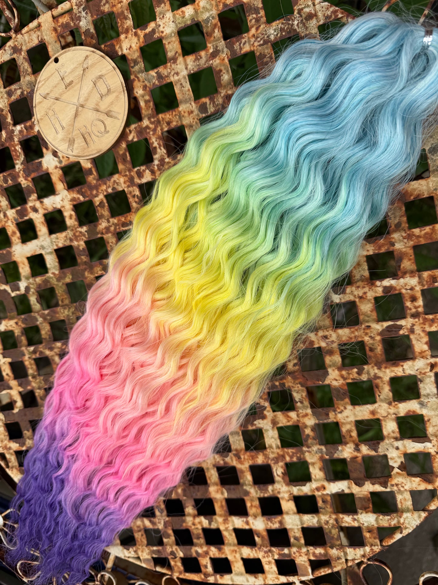 Purple Tip Rainbow Ombre Ariel Beach Wave 100g