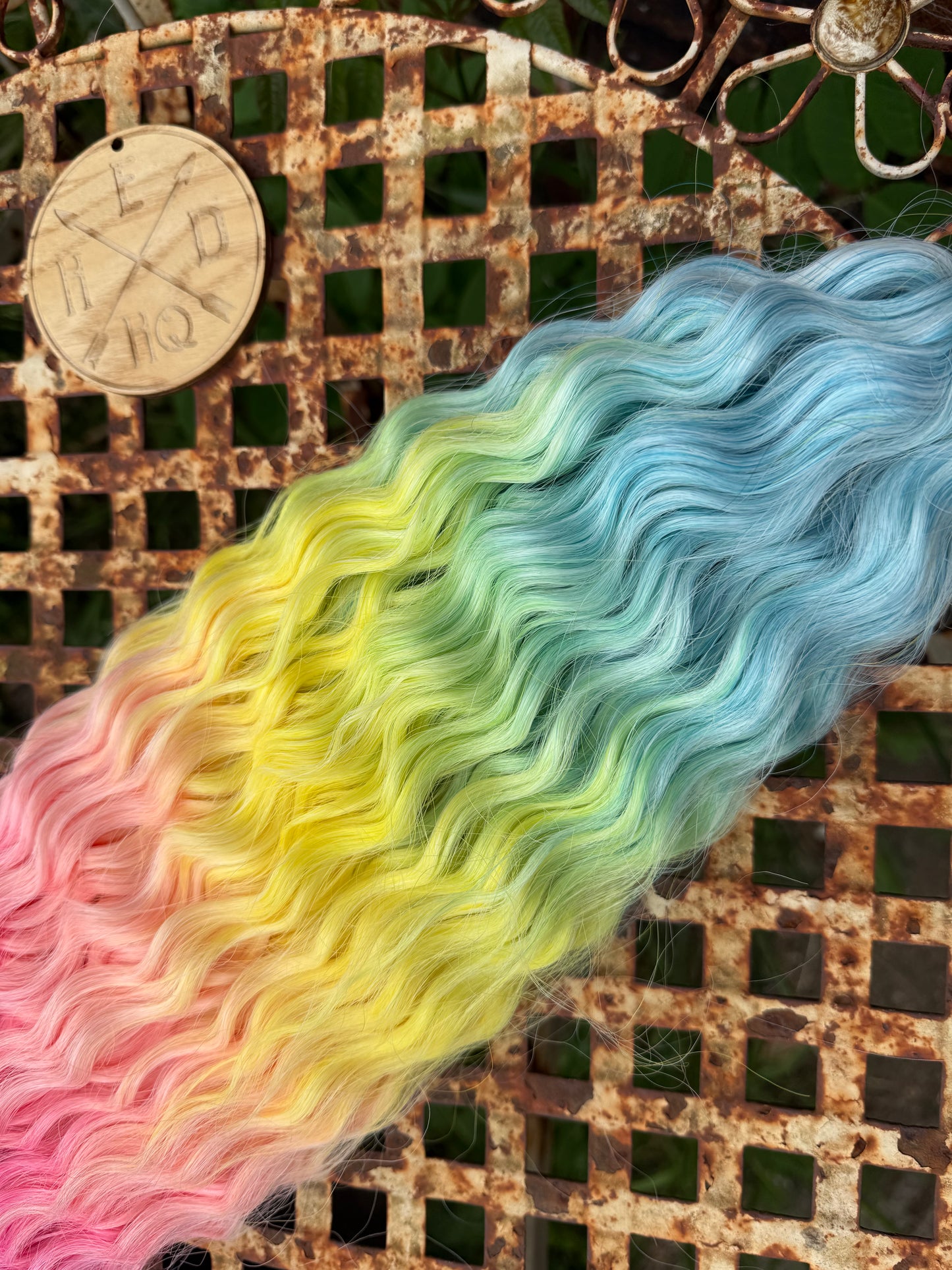 Purple Tip Rainbow Ombre Ariel Beach Wave 100g