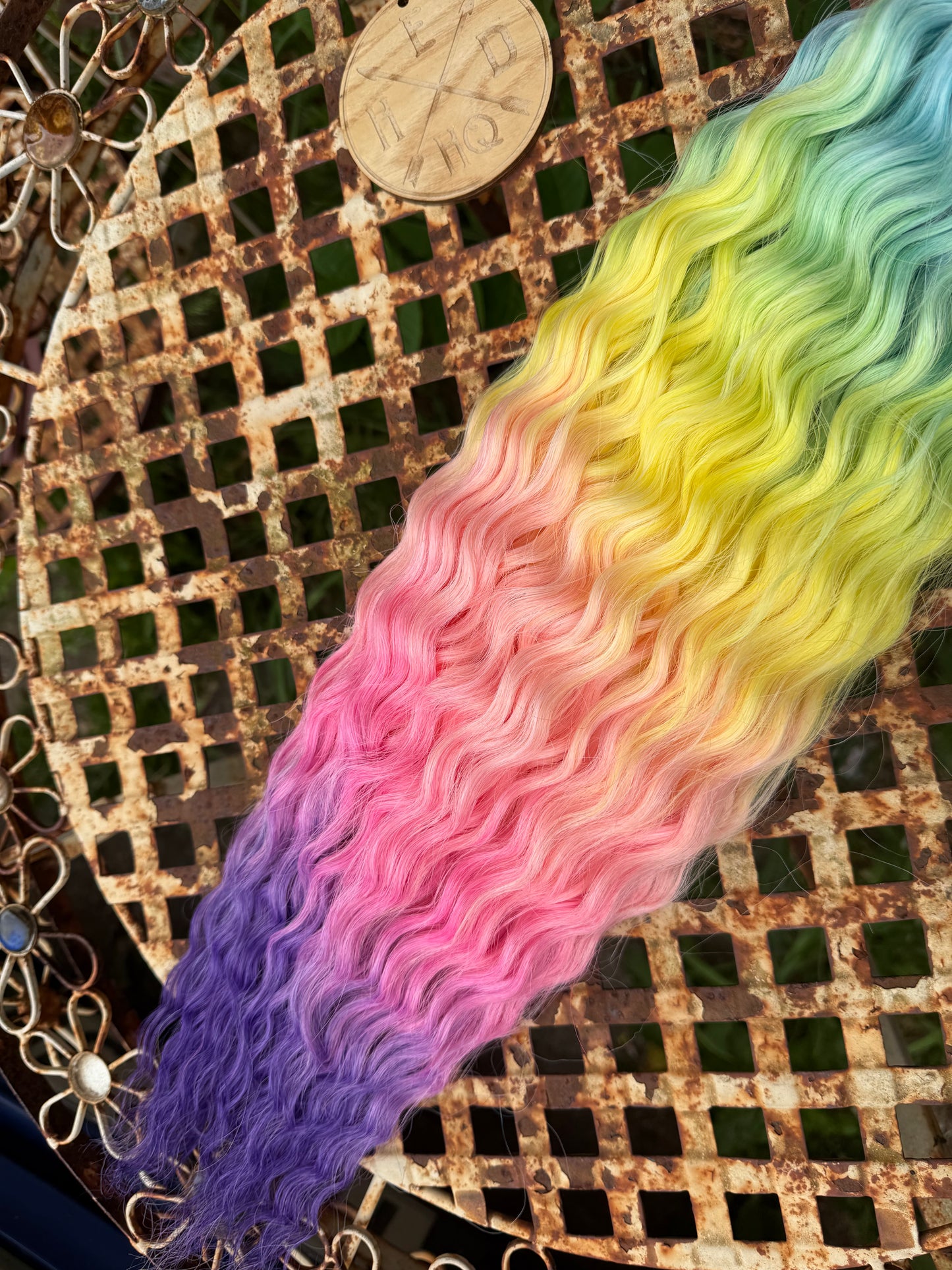 Purple Tip Rainbow Ombre Ariel Beach Wave 100g