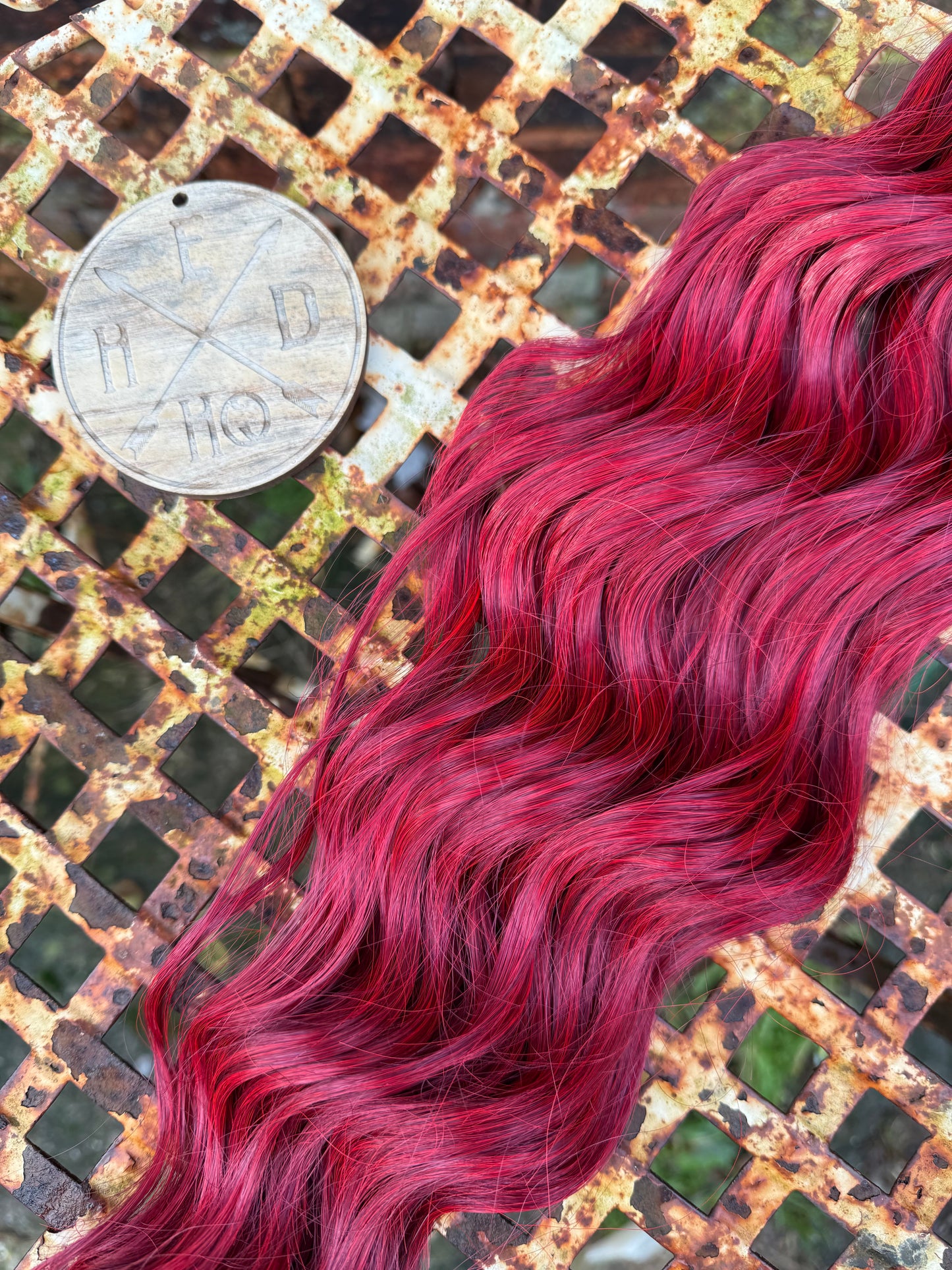 Bright Burgundy Loose Brushable Wave
