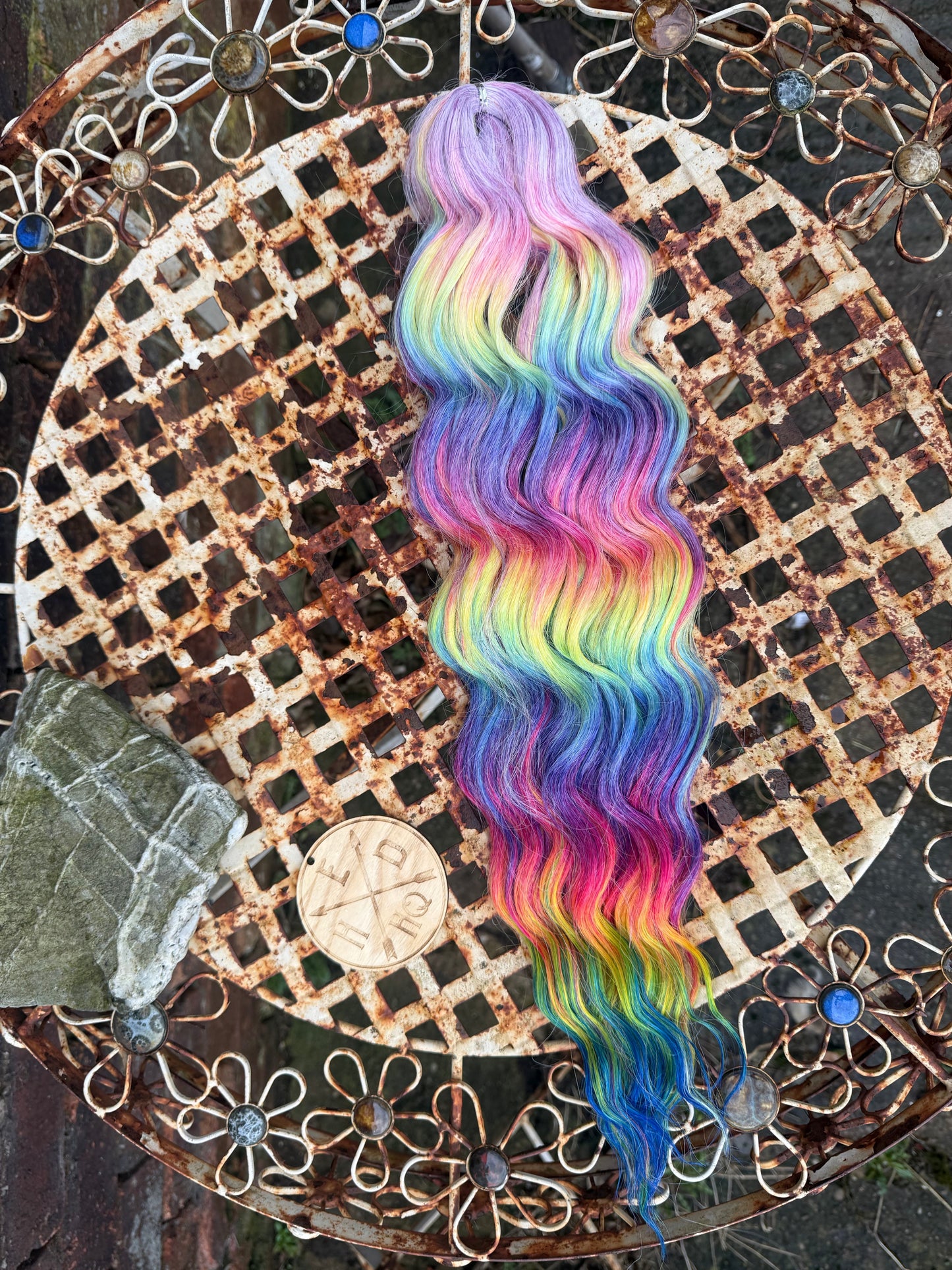 Light Rainbow Loose Brushable Wave