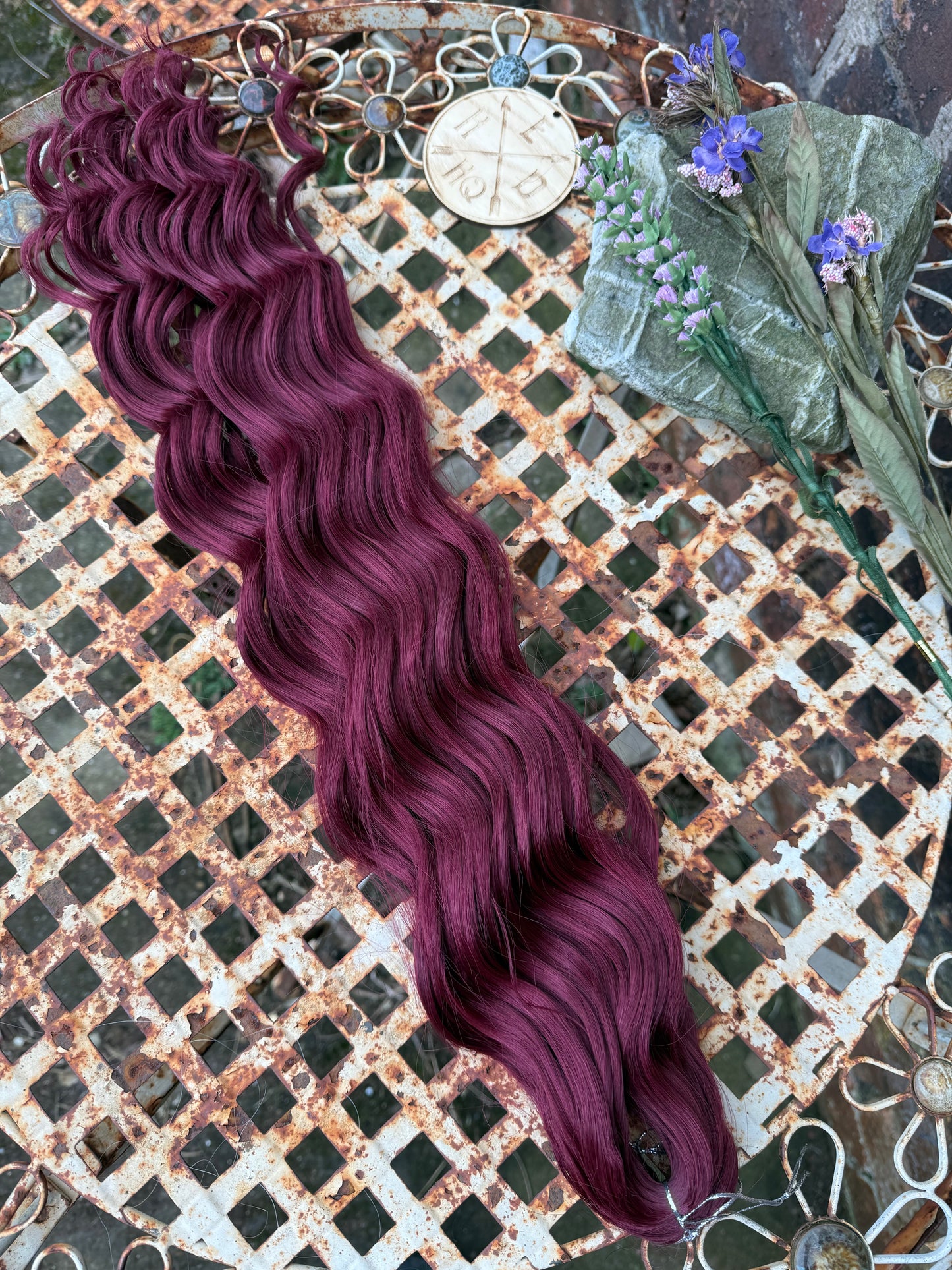 Burgundy Loose Brushable Wave
