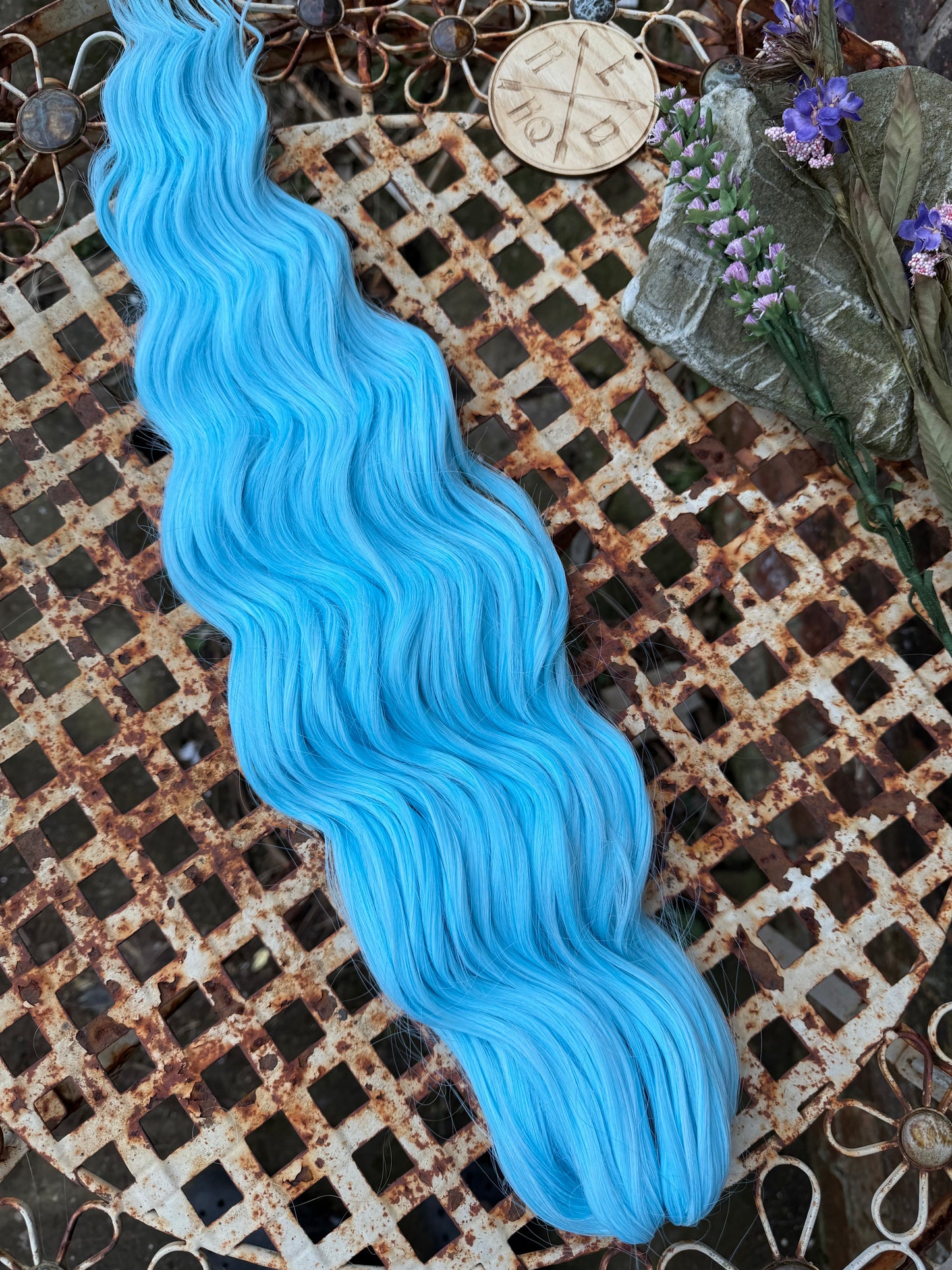 Light Blue Loose Brushable Wave