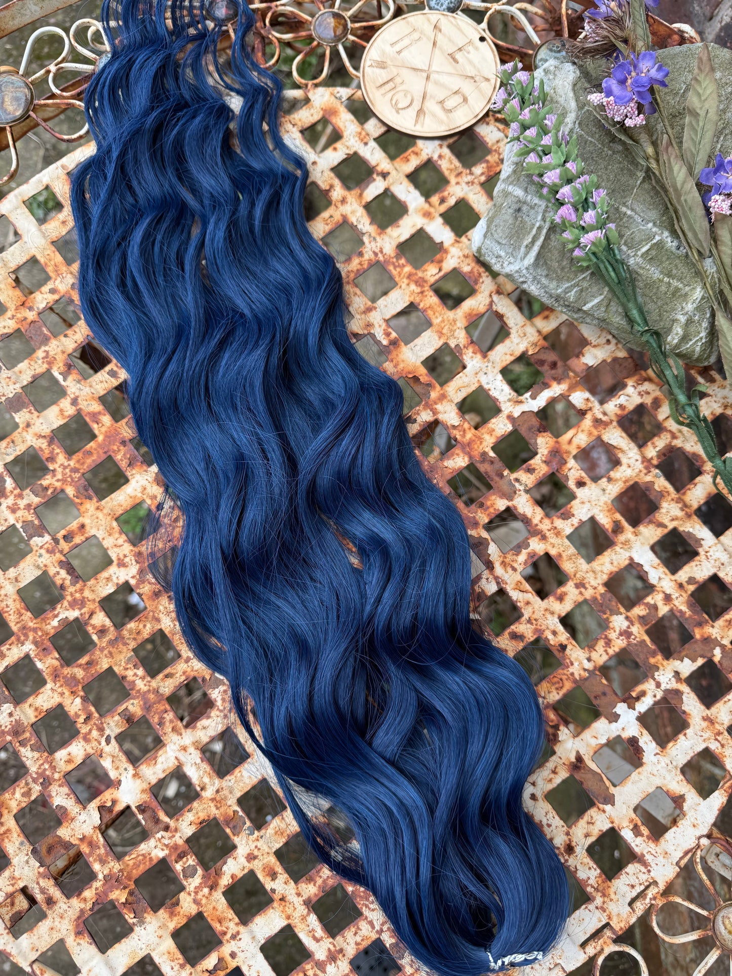 Deep Blue Loose Brushable Wave