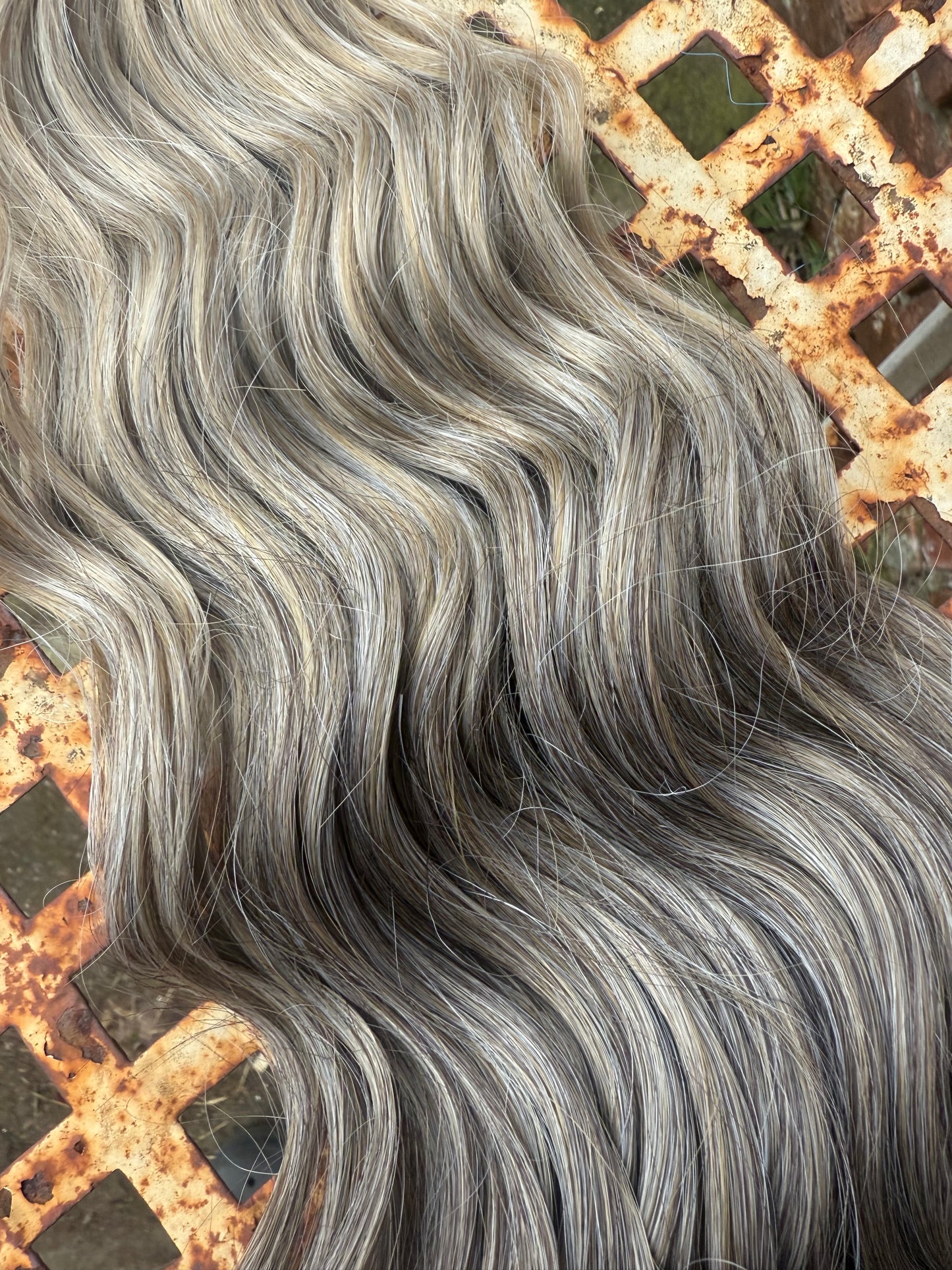 Dark Brown to Ice Blend Ombré Loose Brushable Wave