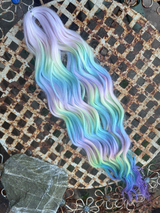 Pastel Rainbow Ombré Loose Brushable Wave