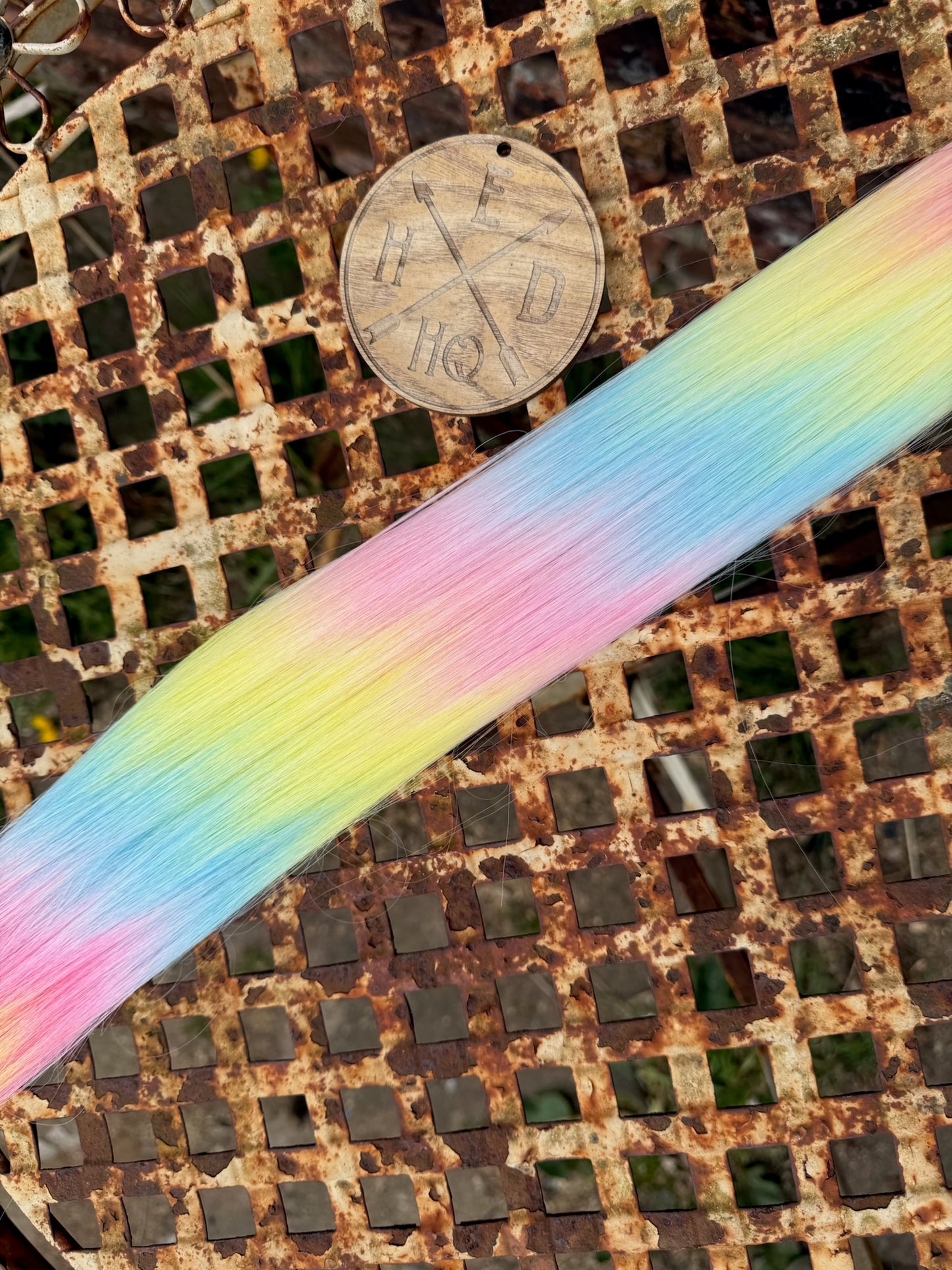 Pink Root Pastel Rainbow Ombre Ariel Straight 100g