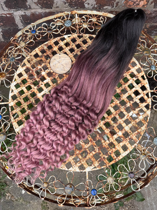 Black to Dusky Pink Tessa Straight to Wave 300g