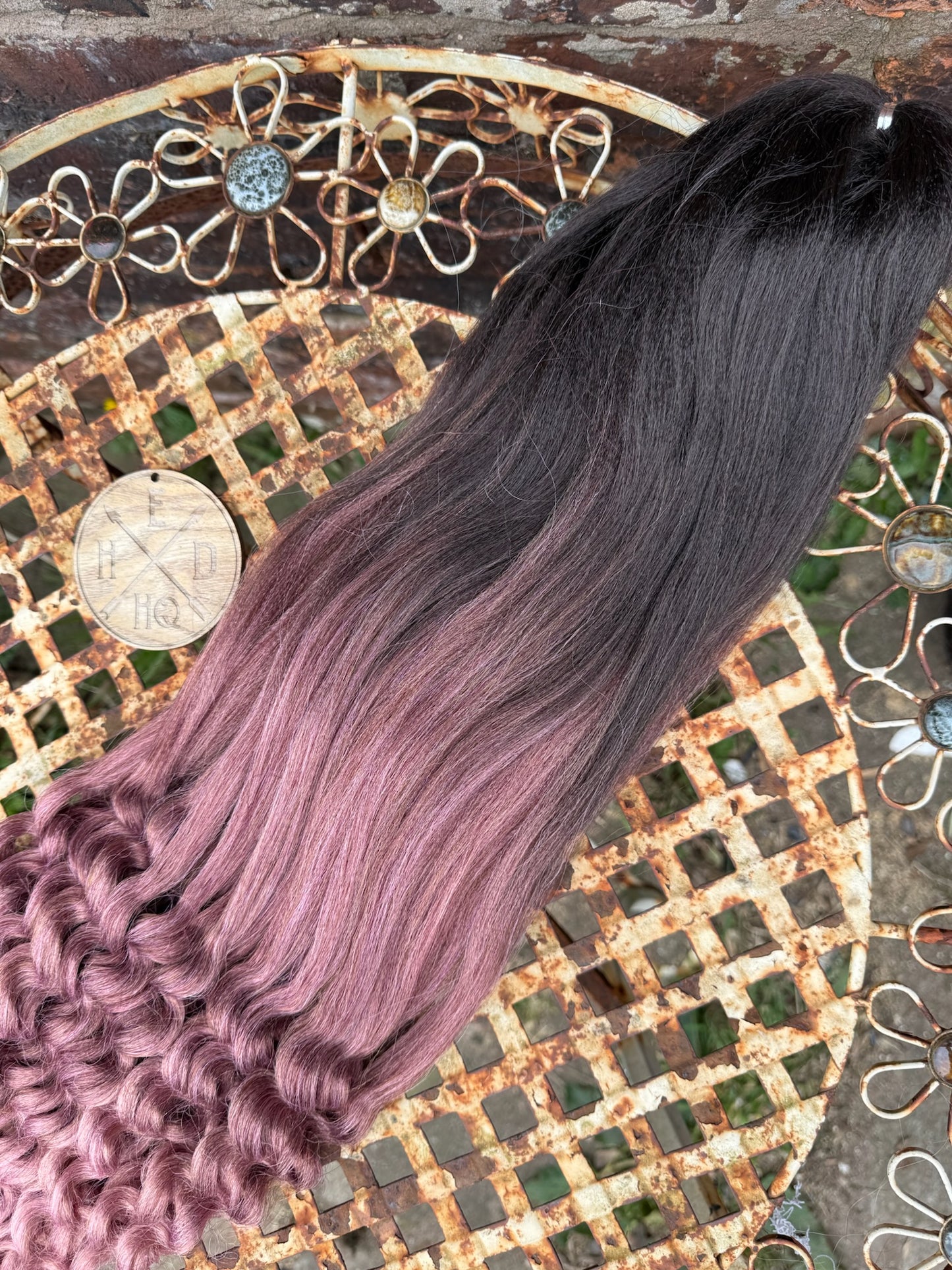 Black to Dusky Pink Tessa Straight to Wave 300g