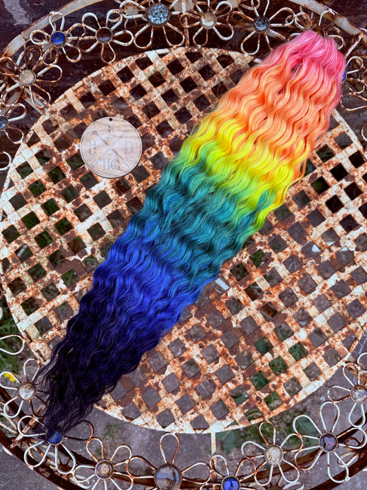 Dark Rainbow Ombre Ariel Beach Wave 100g
