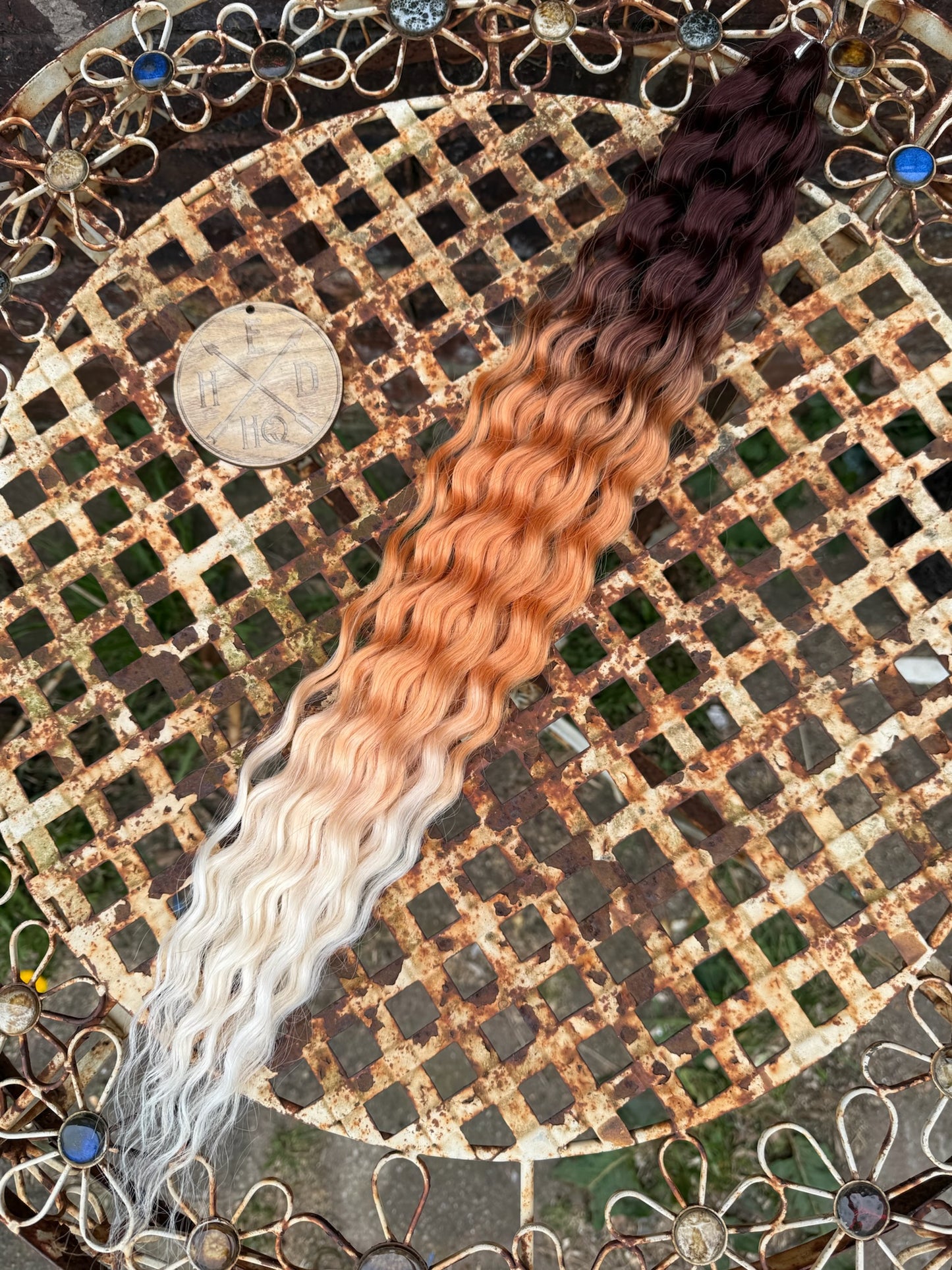 Brown Orange White Ombre Ariel Beach Wave 100g