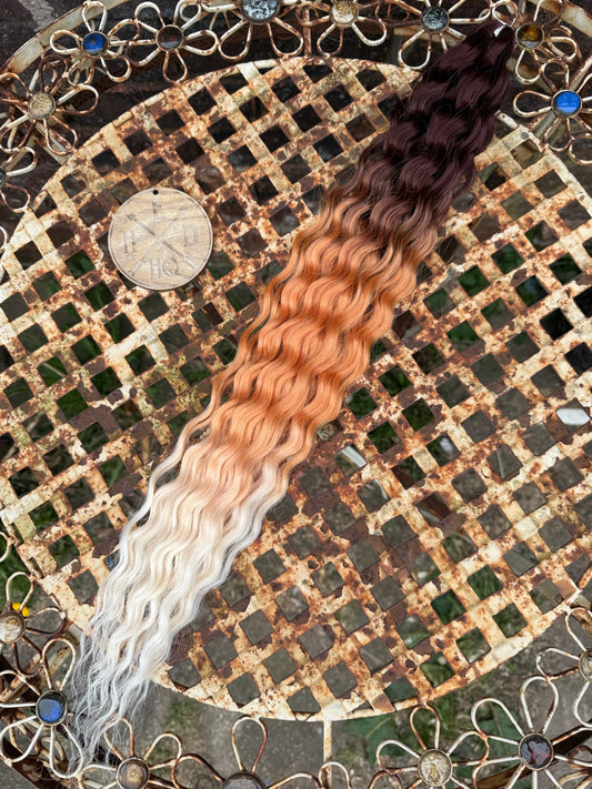 Brown Orange White Ombre Ariel Beach Wave 100g