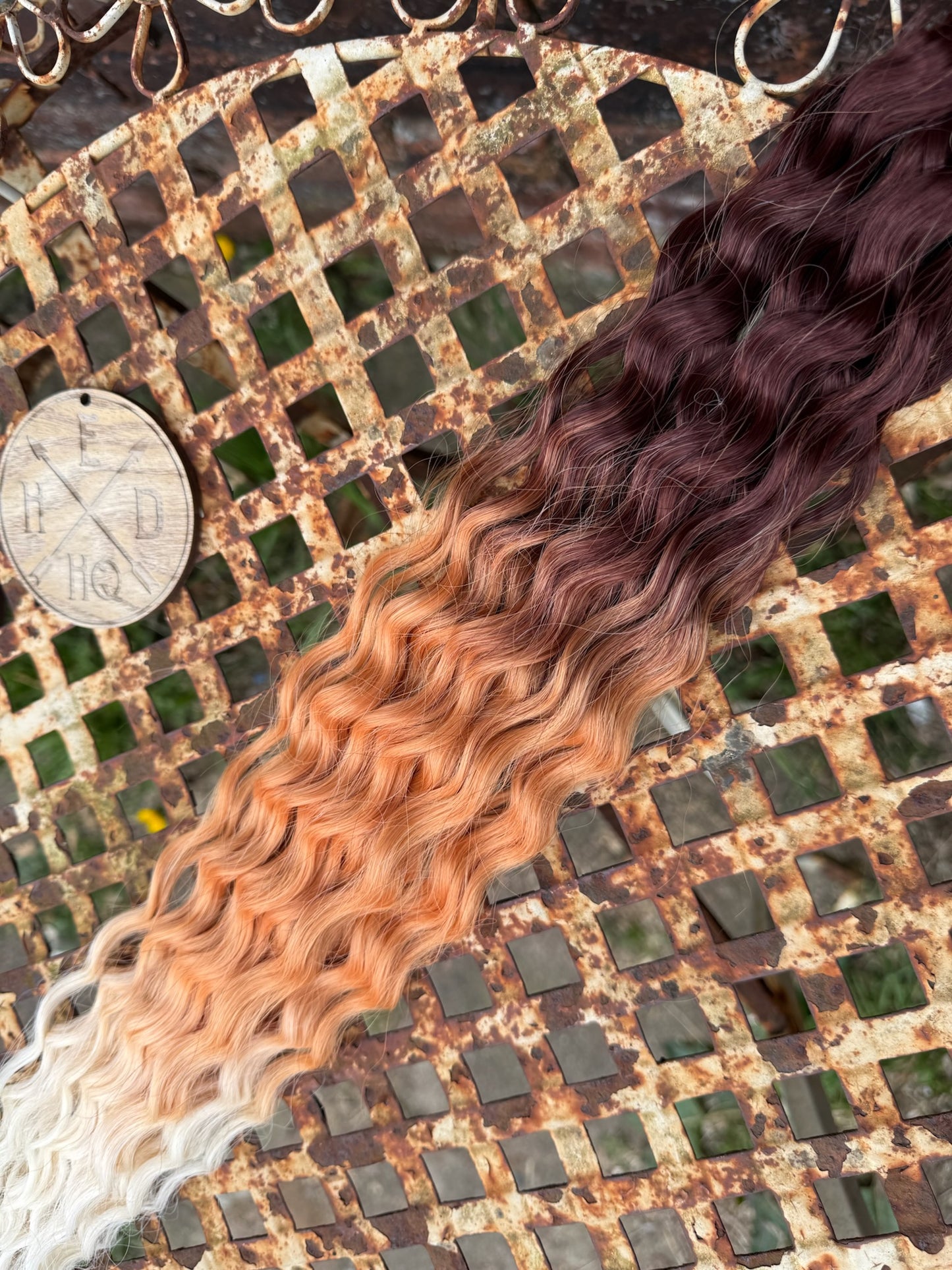 Brown Orange White Ombre Ariel Beach Wave 100g
