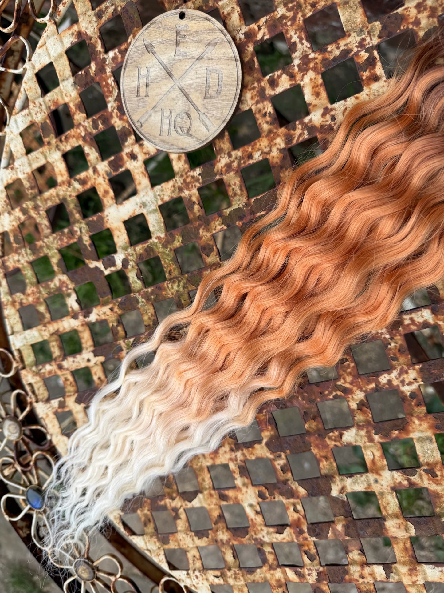 Brown Orange White Ombre Ariel Beach Wave 100g