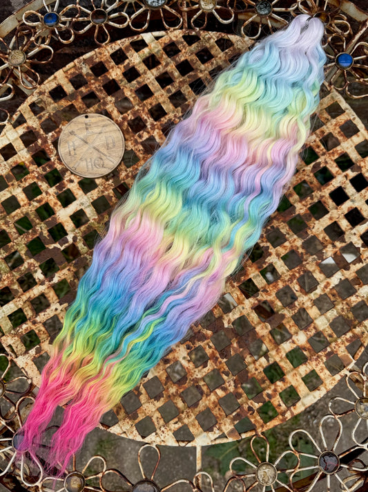 Pink Tip Pastel Rainbow Ombre Ariel Beach Wave 100g