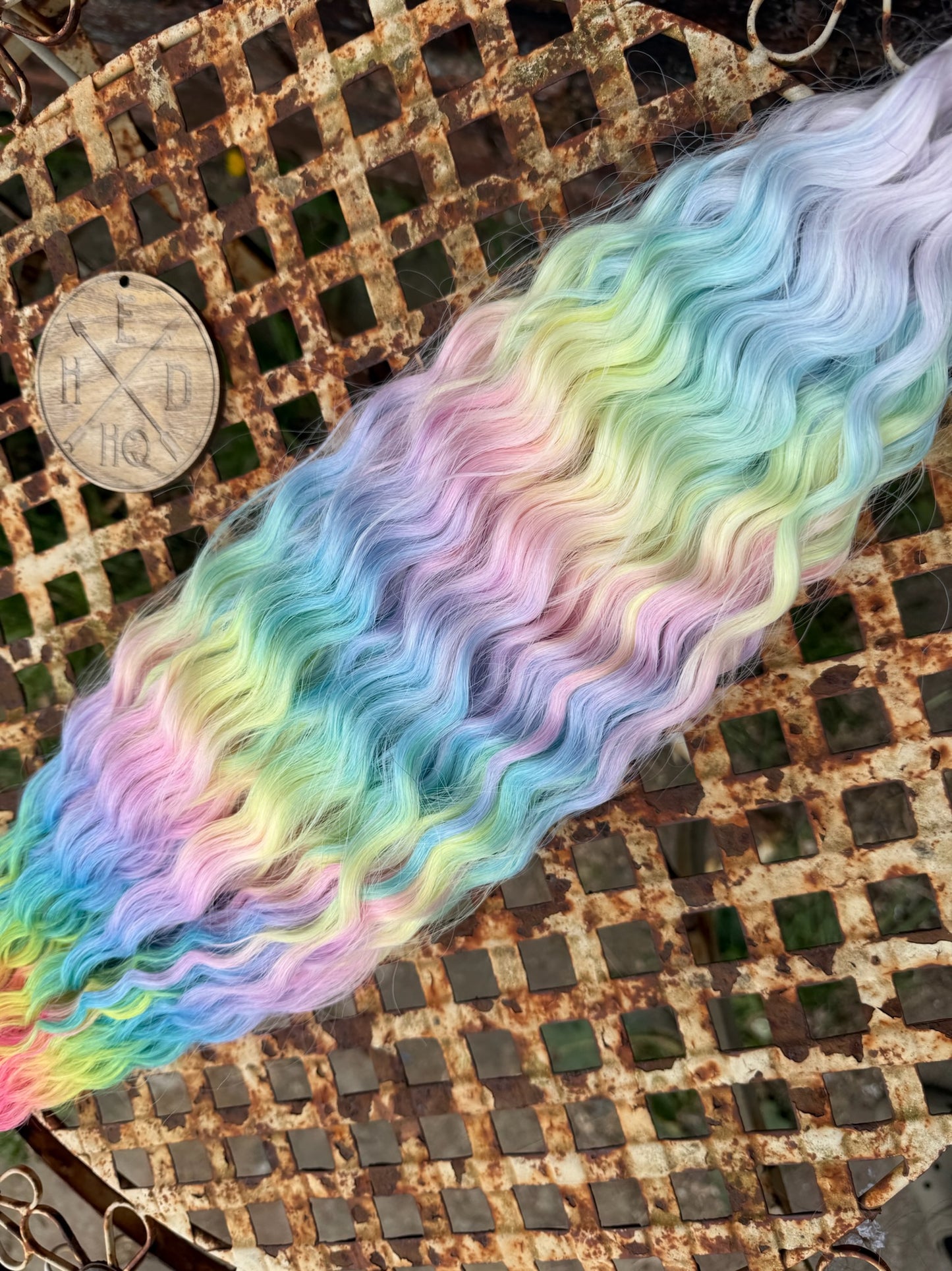 Pink Tip Pastel Rainbow Ombre Ariel Beach Wave 100g