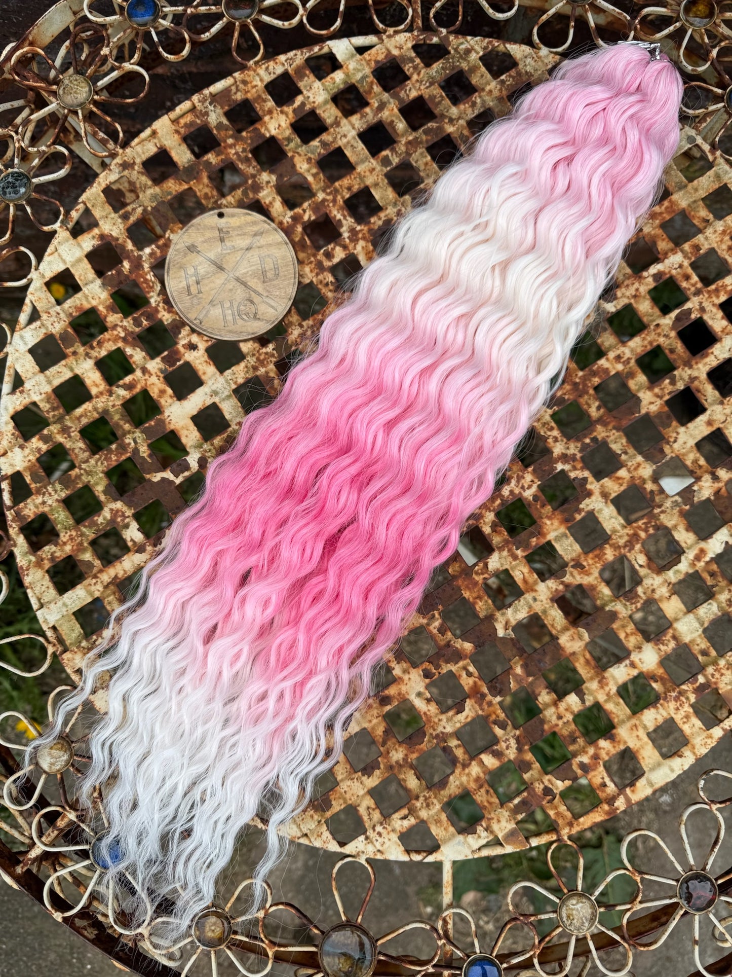 Pink and White Ombre Ariel Beach Wave 100g