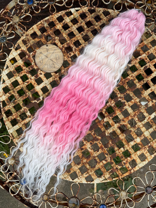Pink and White Ombre Ariel Beach Wave 100g