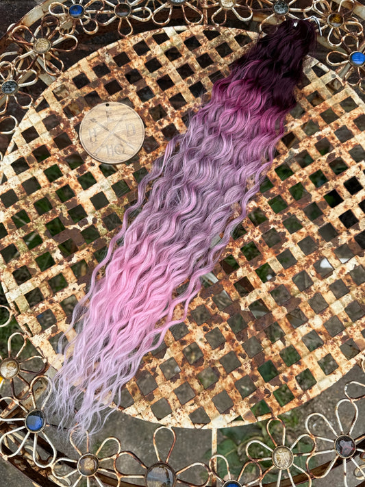 Purple Mauve Pink Mix Ombre Ariel Beach Wave 100g
