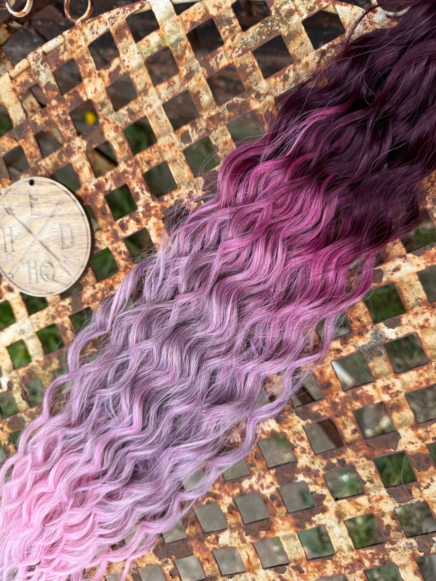 Purple Mauve Pink Mix Ombre Ariel Beach Wave 100g
