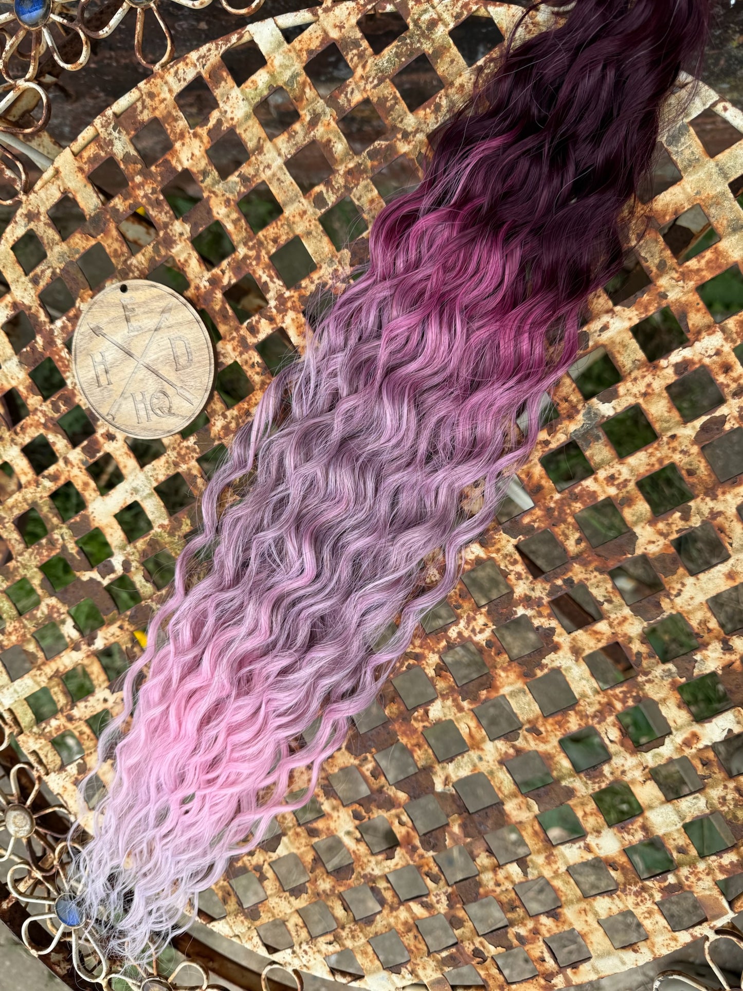 Purple Mauve Pink Mix Ombre Ariel Beach Wave 100g