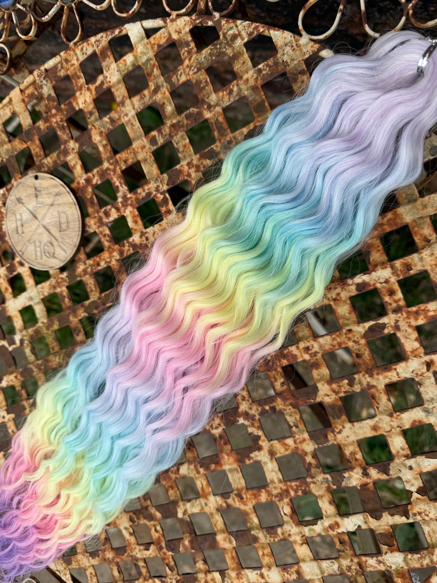 Mauve Tip Pastel Rainbow Ombre Ariel Beach Wave 100g